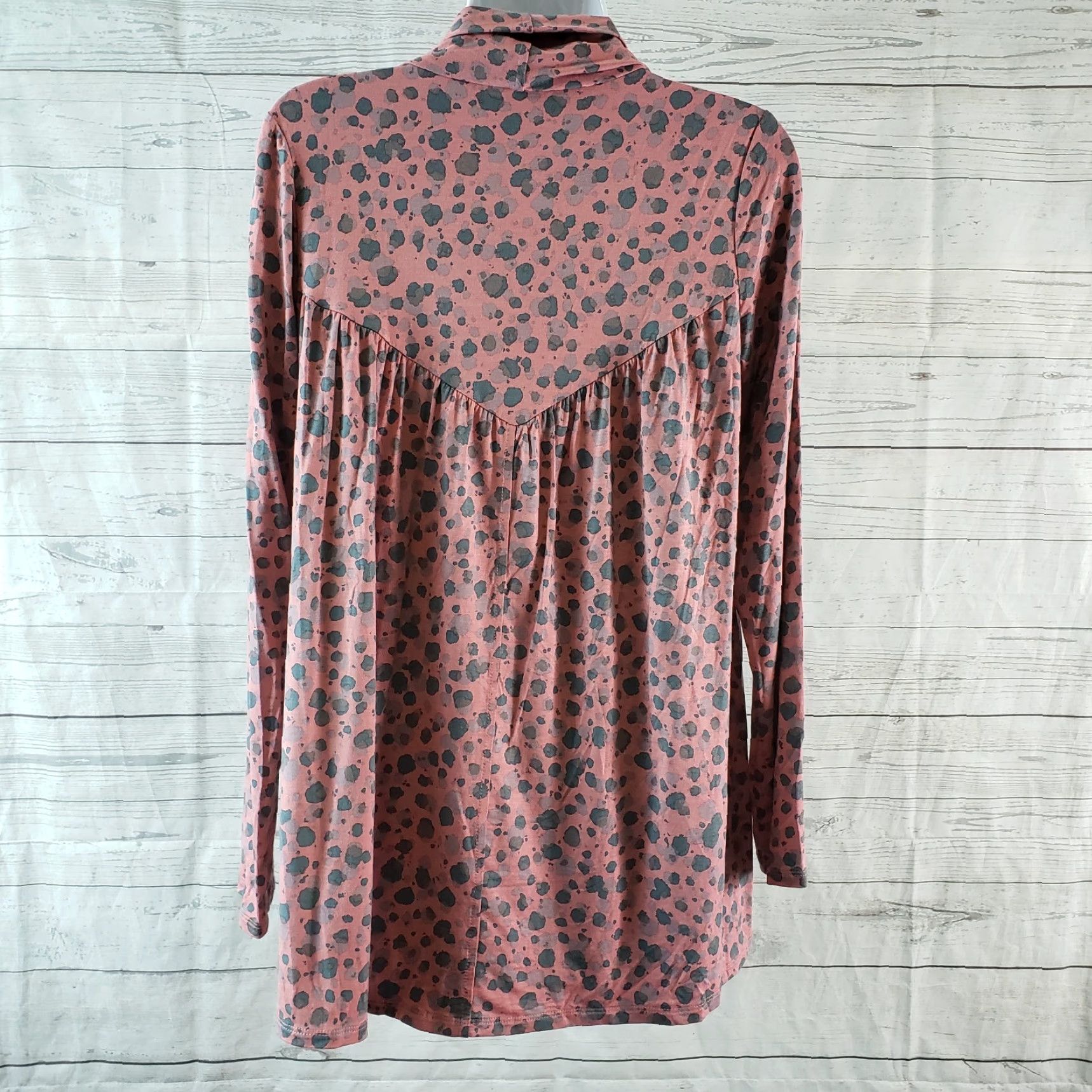 Vintage LOGO by Lori Goldstein Womens Blouse XS Pink Long Sleeve Cowl Neck Pullover Size XS / US 0-2 / IT 36-38 - 4 Thumbnail