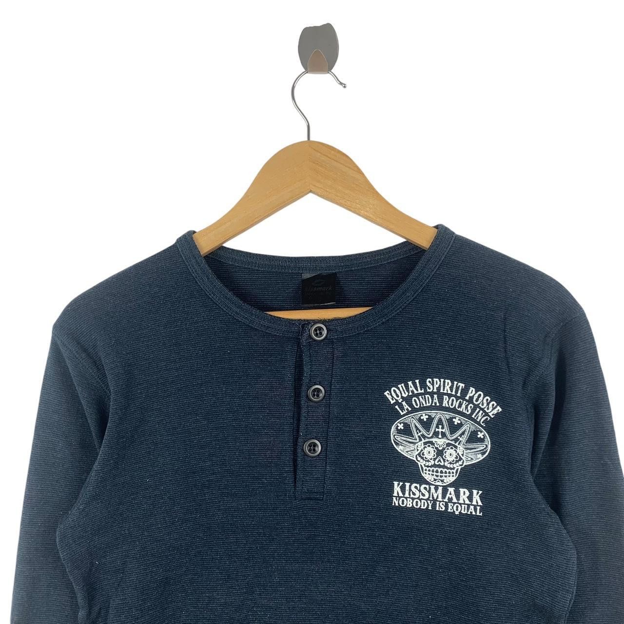 Other KISSMARK JAPAN La Onda Rocks Inc Henley Tee Shirt Top Size M / US 6-8 / IT 42-44 - 3 Thumbnail