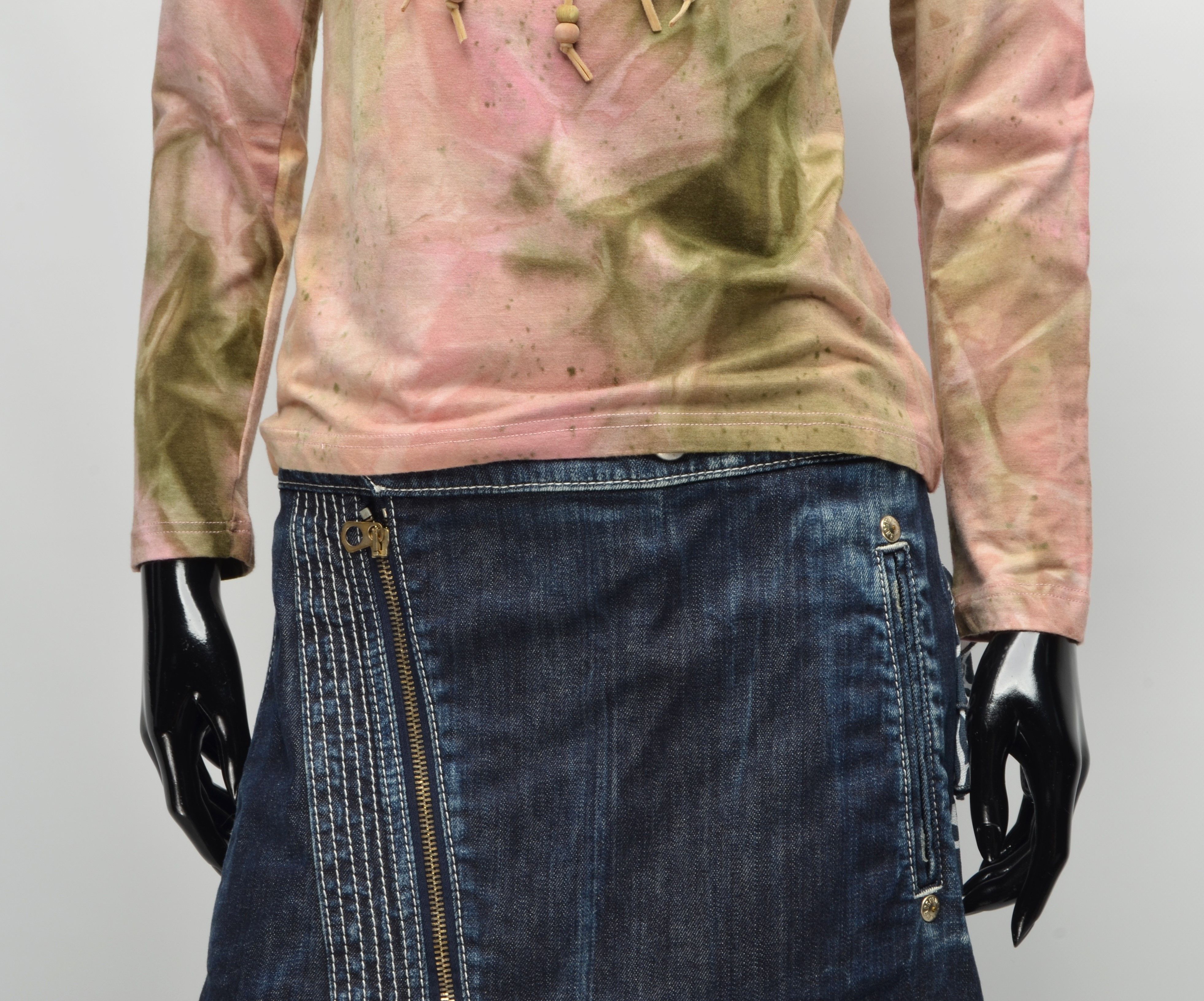 Vintage Vintage X-Mail Y2K Tie Dye Decorated Top Size M / US 6-8 / IT 42-44 - 3 Thumbnail
