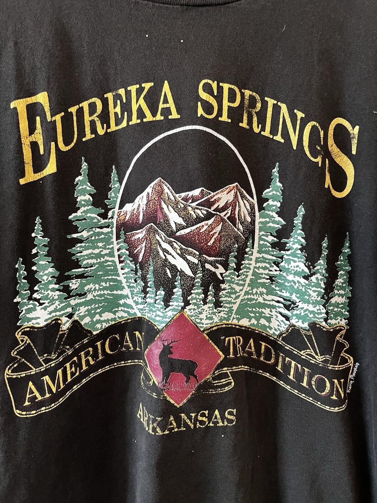 Other VTG Eureka Springs Arkansas Tee Mountains Deer Black L Size US L / EU 52-54 / 3 - 2 Thumbnail