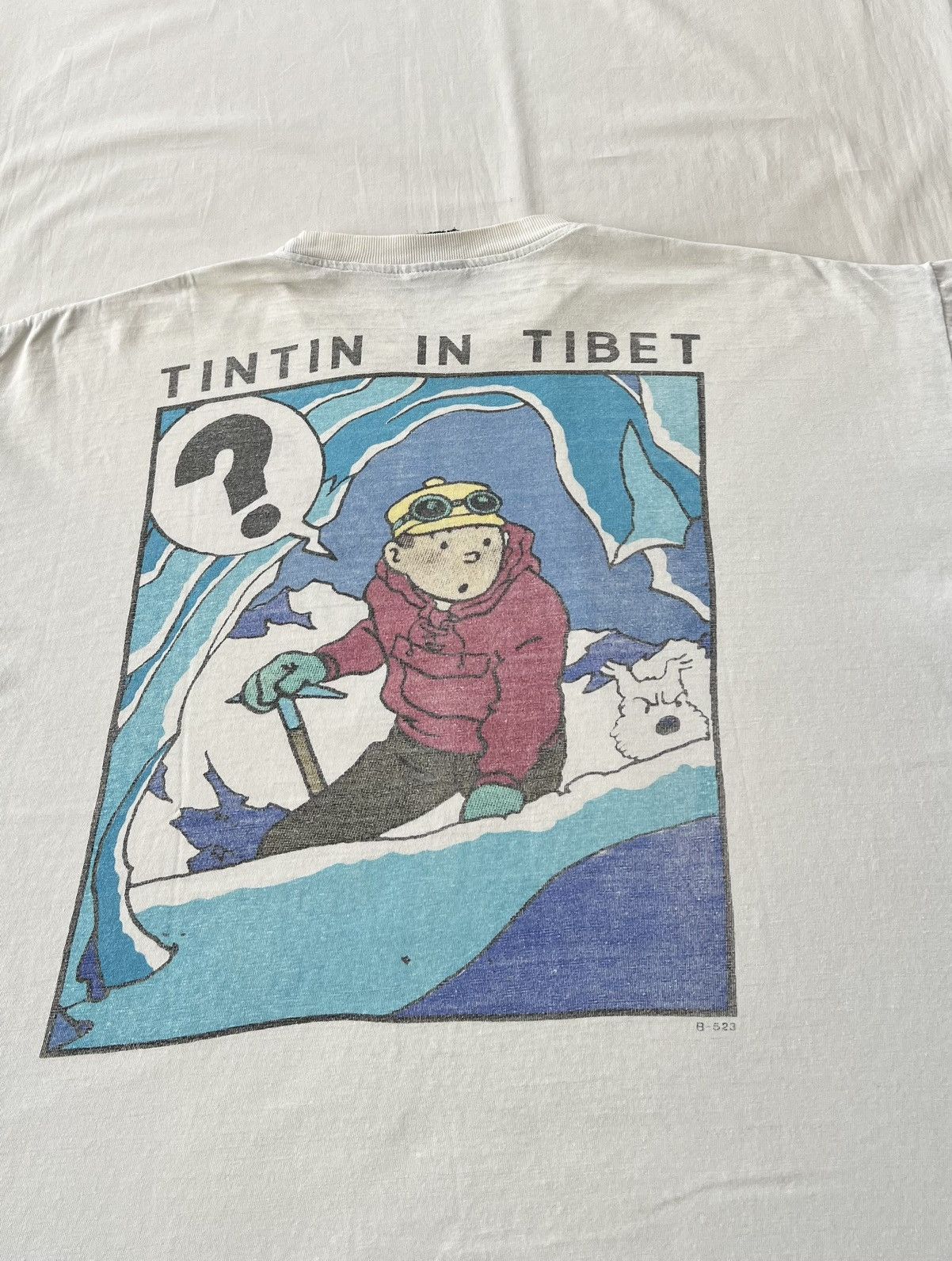 Cartoon Network Vintage 90s TinTin in Tibet Comics Cartoon White T-shirt Size US XL / EU 56 / 4 - 18 Thumbnail