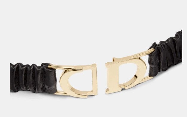 Dior o1w1db11024 Size: OS / Montaigne Stretch Belt in Black Size ONE SIZE - 4 Thumbnail