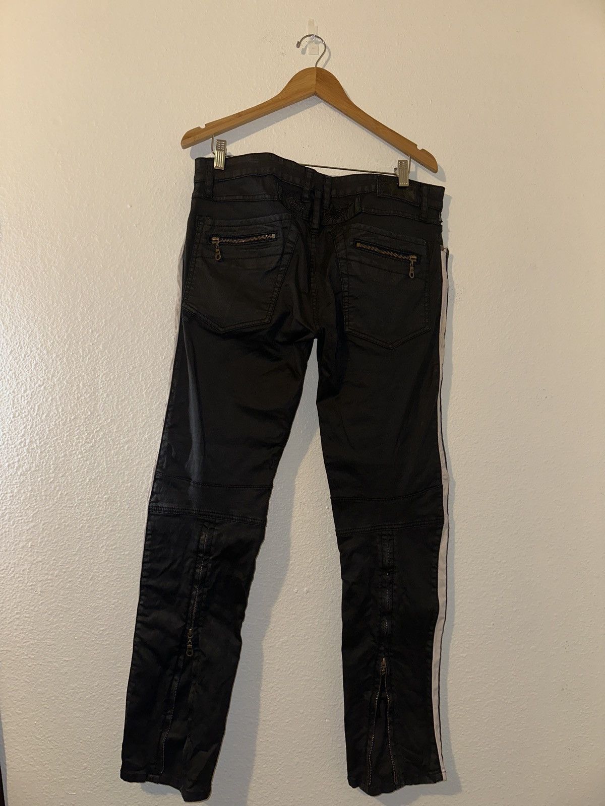 Robins Jeans 32 Robin Jeans Motorcycle Leather Jeans Size US 32 / EU 48 - 3 Thumbnail