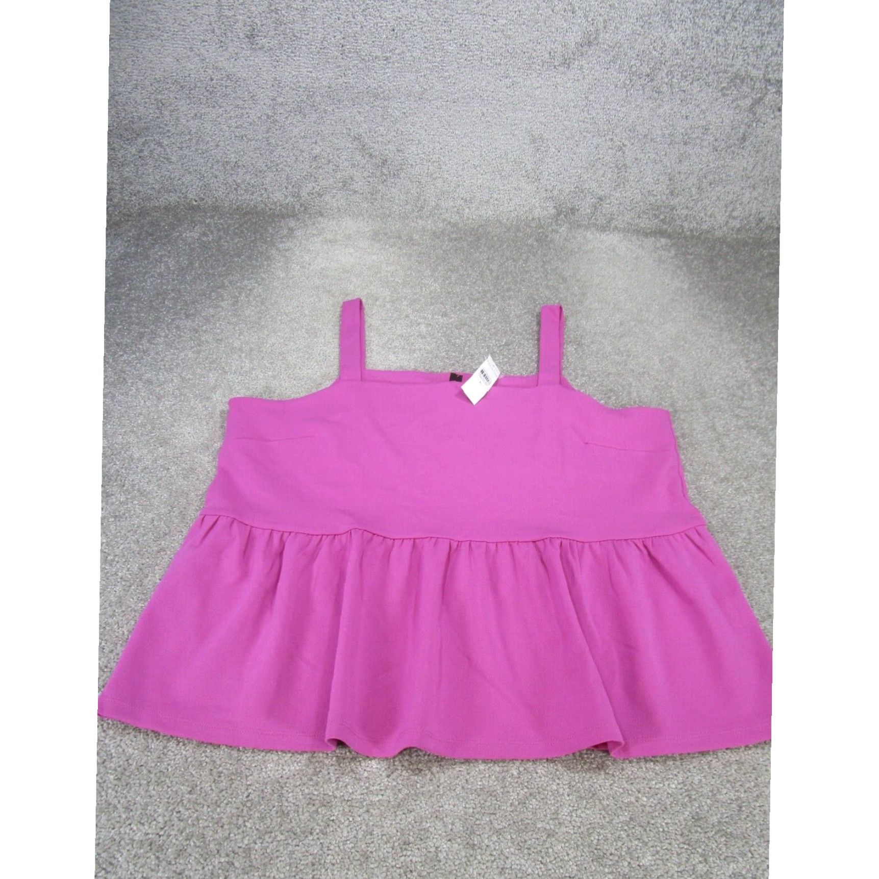 Ann Taylor Womens Ann Taylor Shirt Extra Large XL Purple Sleeveless Ruffle Cami Size XL / US 12-14 / IT 48-50 - 1 Thumbnail