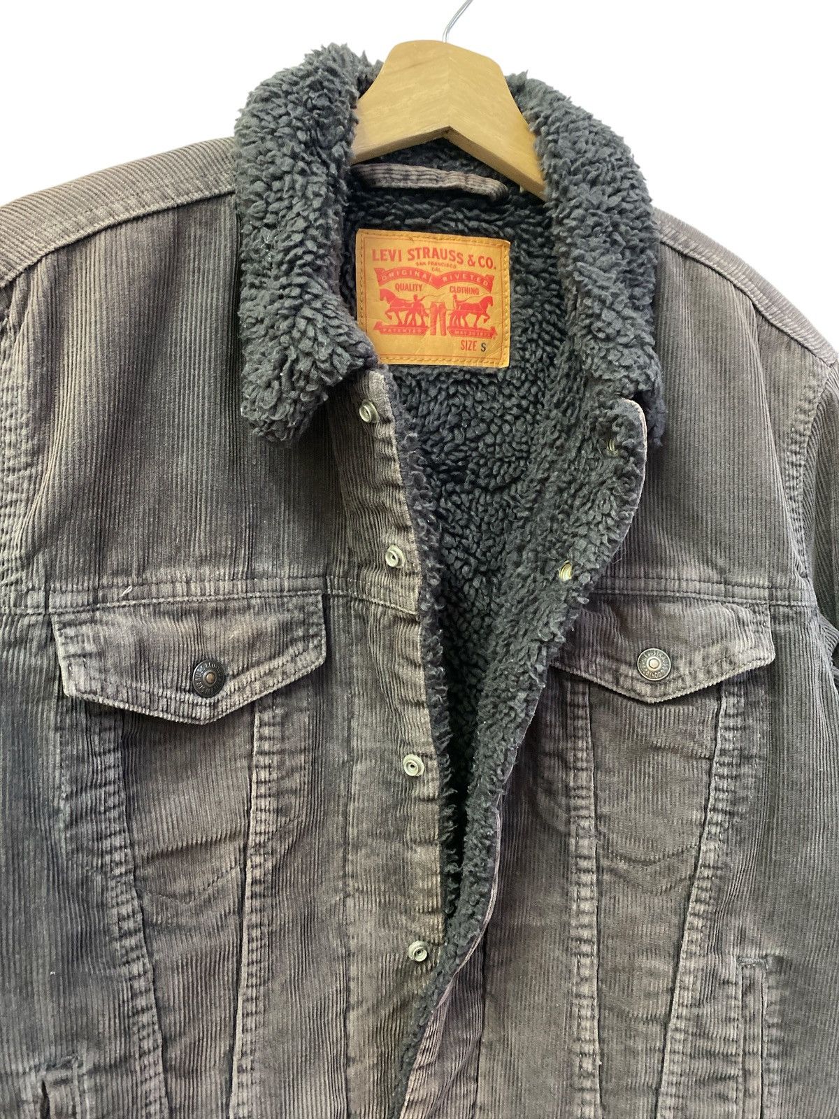 Levi's × Levi's Made & Crafted × Vintage Levi’s Sherpa Corduroy Trucker Jacket Size US S / EU 44-46 / 1 - 12 Thumbnail