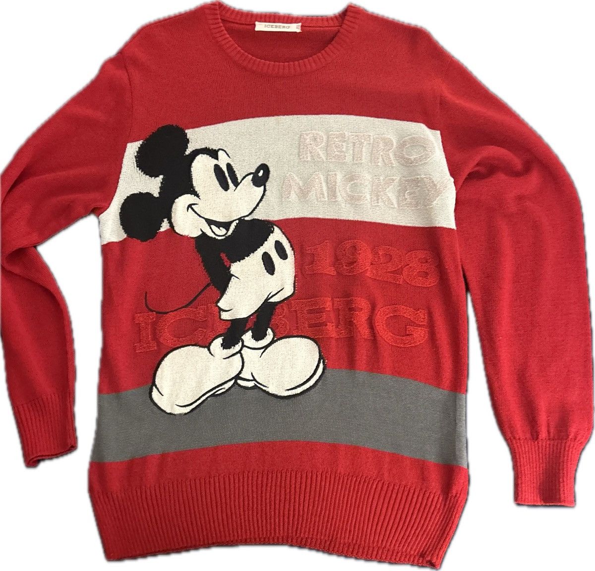 Iceberg × Streetwear × Vintage Iceberg Mickey Mouse Sweater - RARE 90’s ...