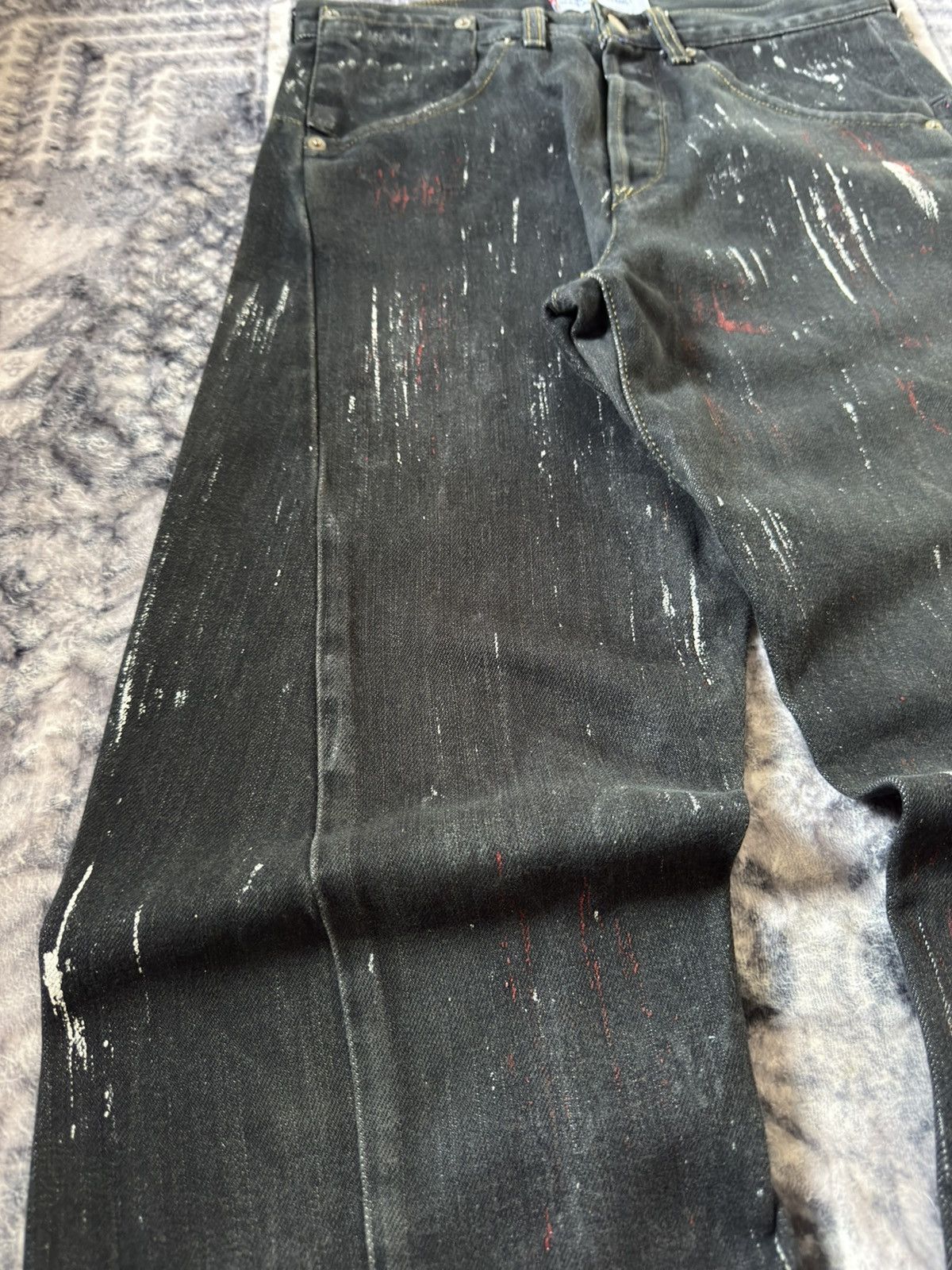 Levi's Vintage Levis Engineered Matrix Digital Rain Painted Jeans Size US 29 - 8 Thumbnail