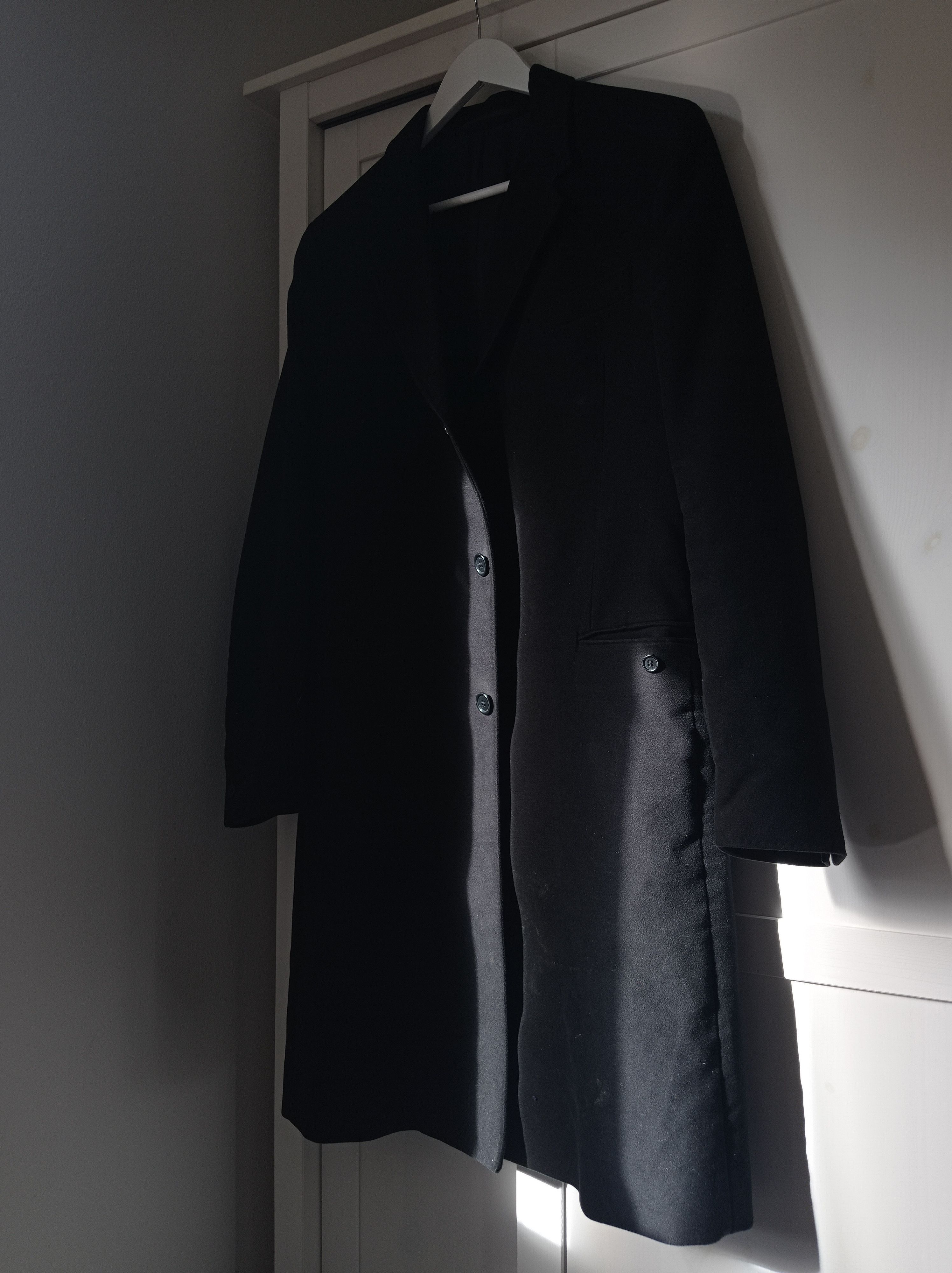 🔥OFFER ME🔥ACNE STUDIOS AW08 BLACK 100% COTTON COAT🔥