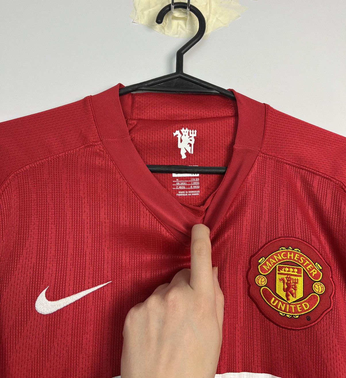 Nike × Vintage Nike Manchester United 2007/2008 Soccer Jersey Vintage Size US M / EU 48-50 / 2 - 2 Thumbnail