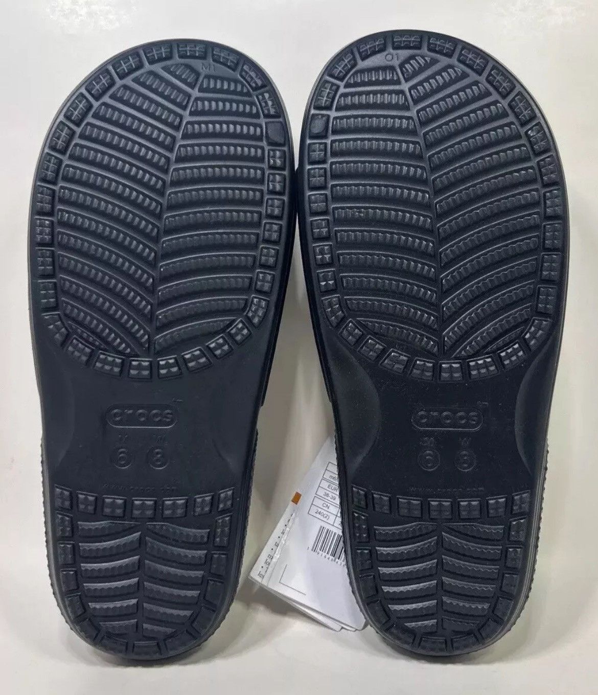 Crocs Size 6 - Men's Crocs Classic Black Slides 206121-001 Wmns 8 Size US 6 / EU 39 - 7 Thumbnail