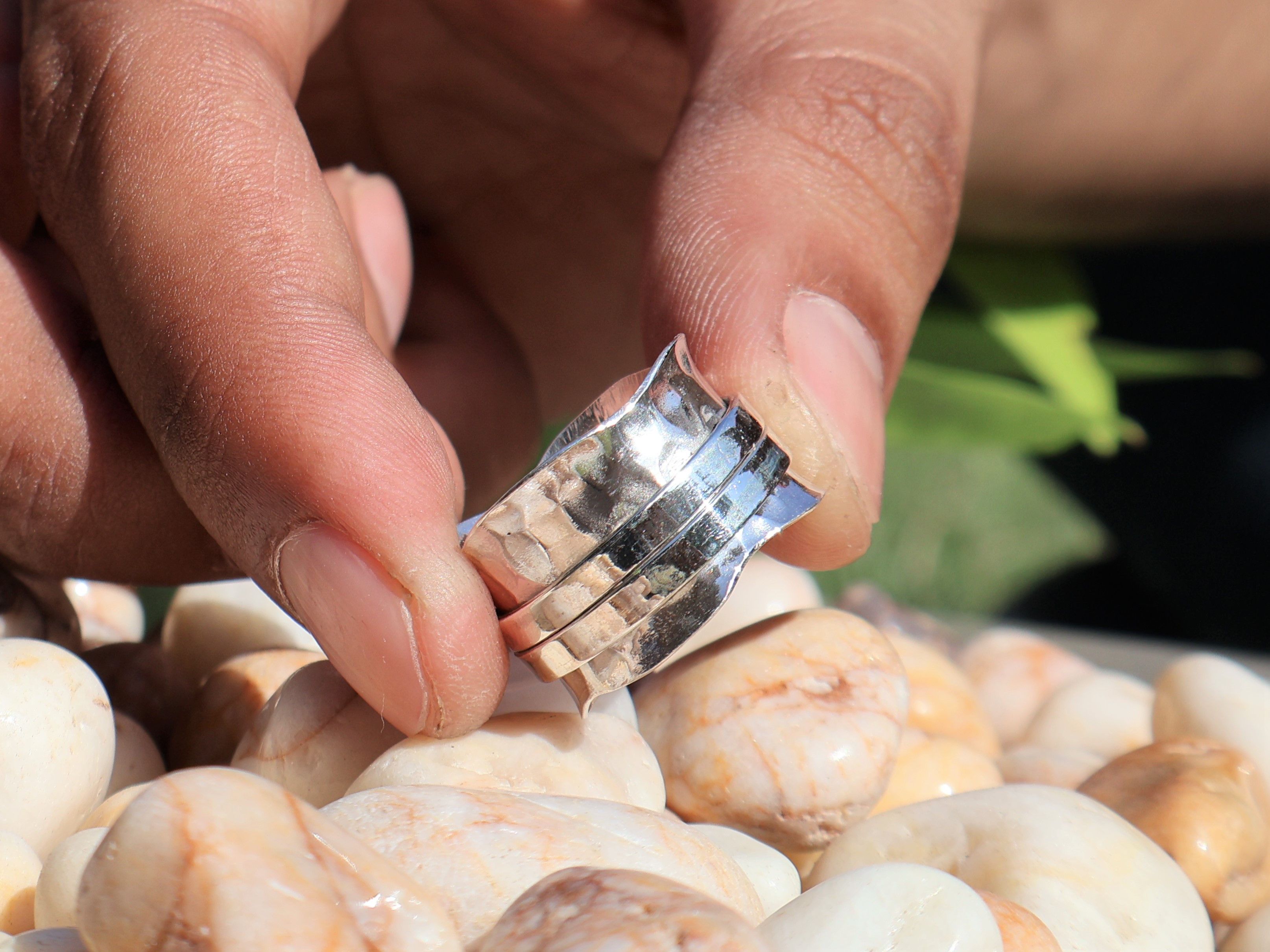 Handmade Spinner Band Ring, Handmade Ring, Sterling Silver Jewelry, Size ONE SIZE - 6 Thumbnail