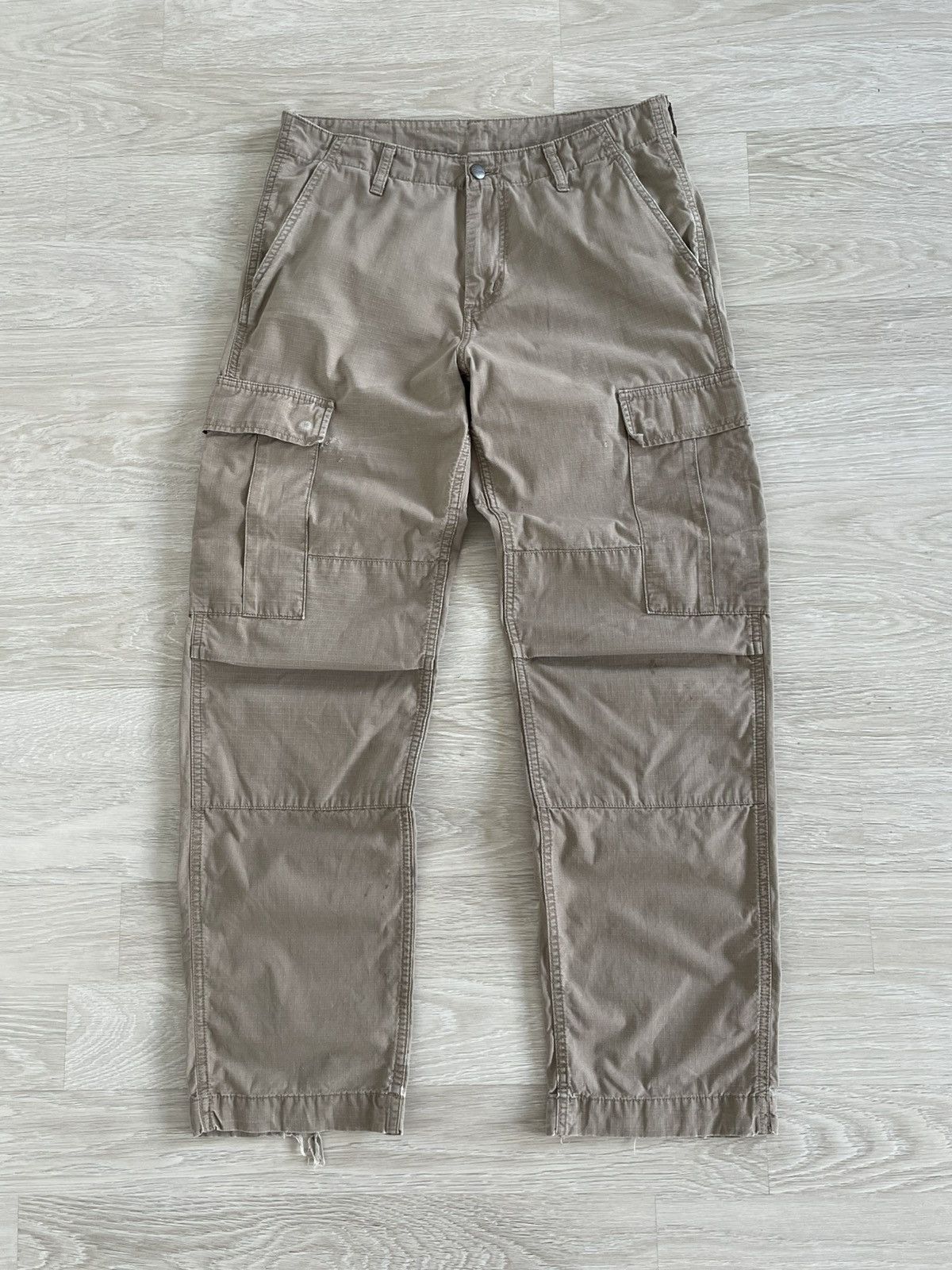 Carhartt Carhartt Work Used Distressed Regular Cargo Pants Size US 32 / EU 48 - 2 Thumbnail