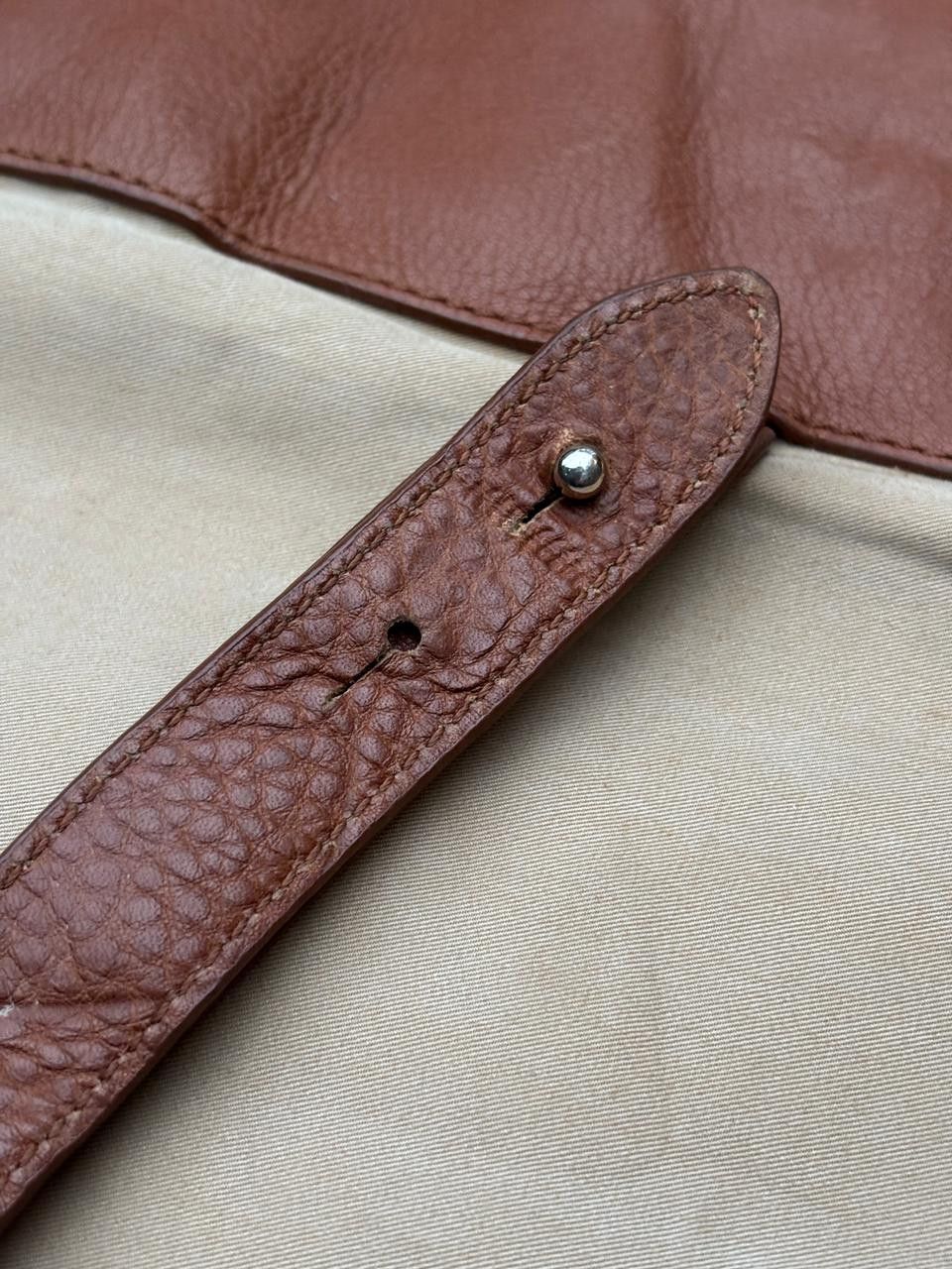 Burberry Vintage BURBERRY Embroidered Tote Bag Leather mix Canvas Size ONE SIZE - 14 Thumbnail