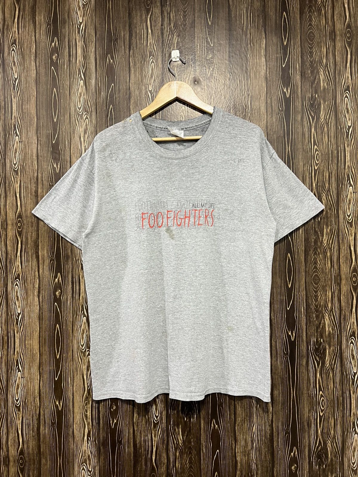 Band Tees Vintage Foo Fighter Band Distressed Tshirt Size US L / EU 52-54 / 3 - 1 Thumbnail