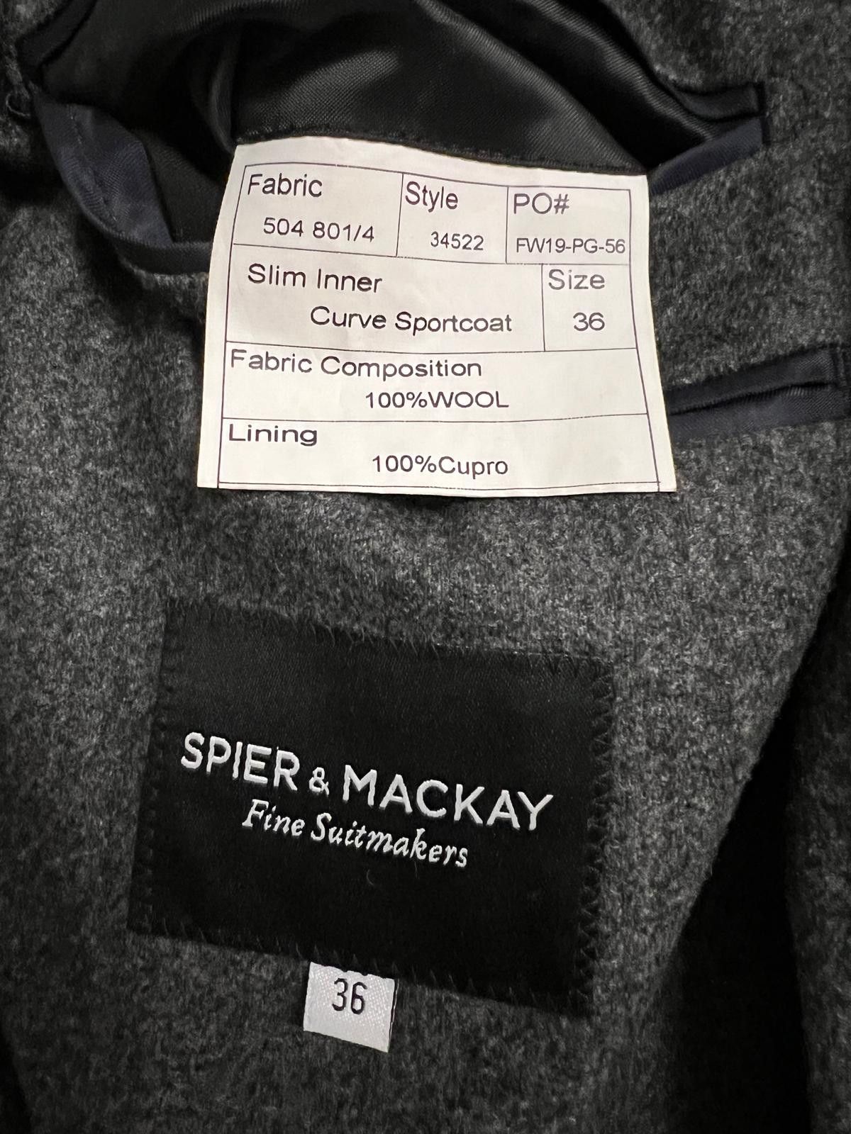 Spier & Mackay Spier & Mackay Grey Wool Sport Coat Size 36R - 6 Thumbnail
