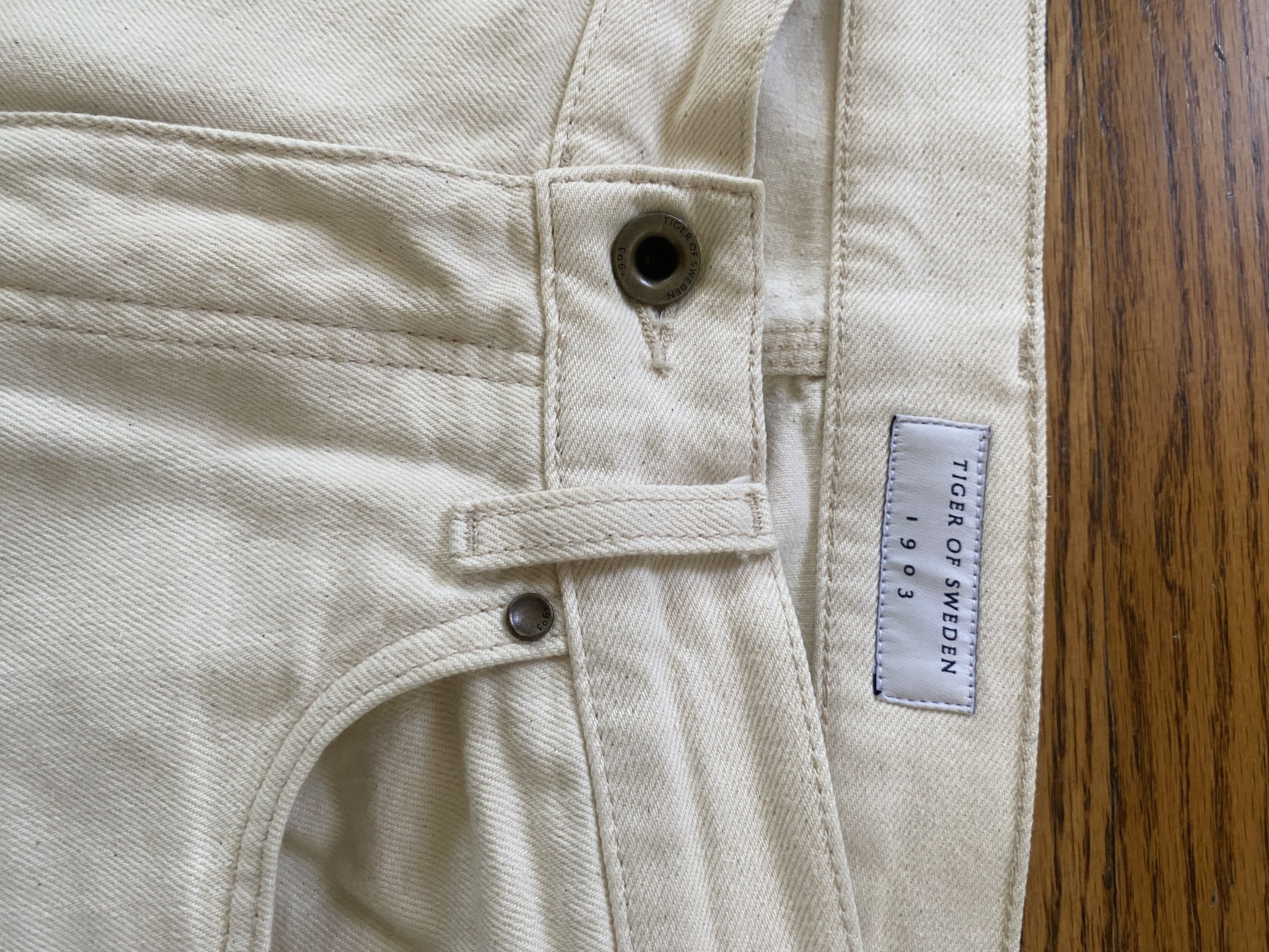 Tiger of Sweden Ecru Straight Jeans Size US 32 / EU 48 - 5 Thumbnail