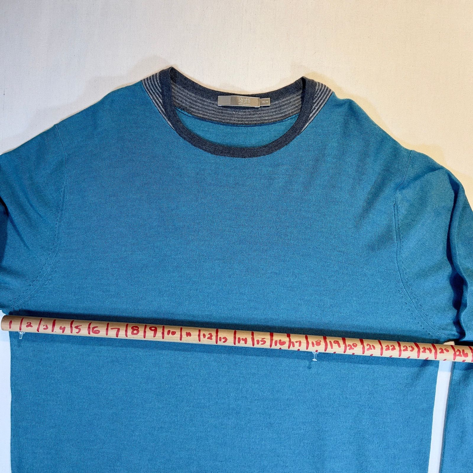 Raffi Raffi Linea Uomo 100% Extra Fine Merino Wool CrewNeck Sweate Size US XXL / EU 58 / 5 - 9 Thumbnail