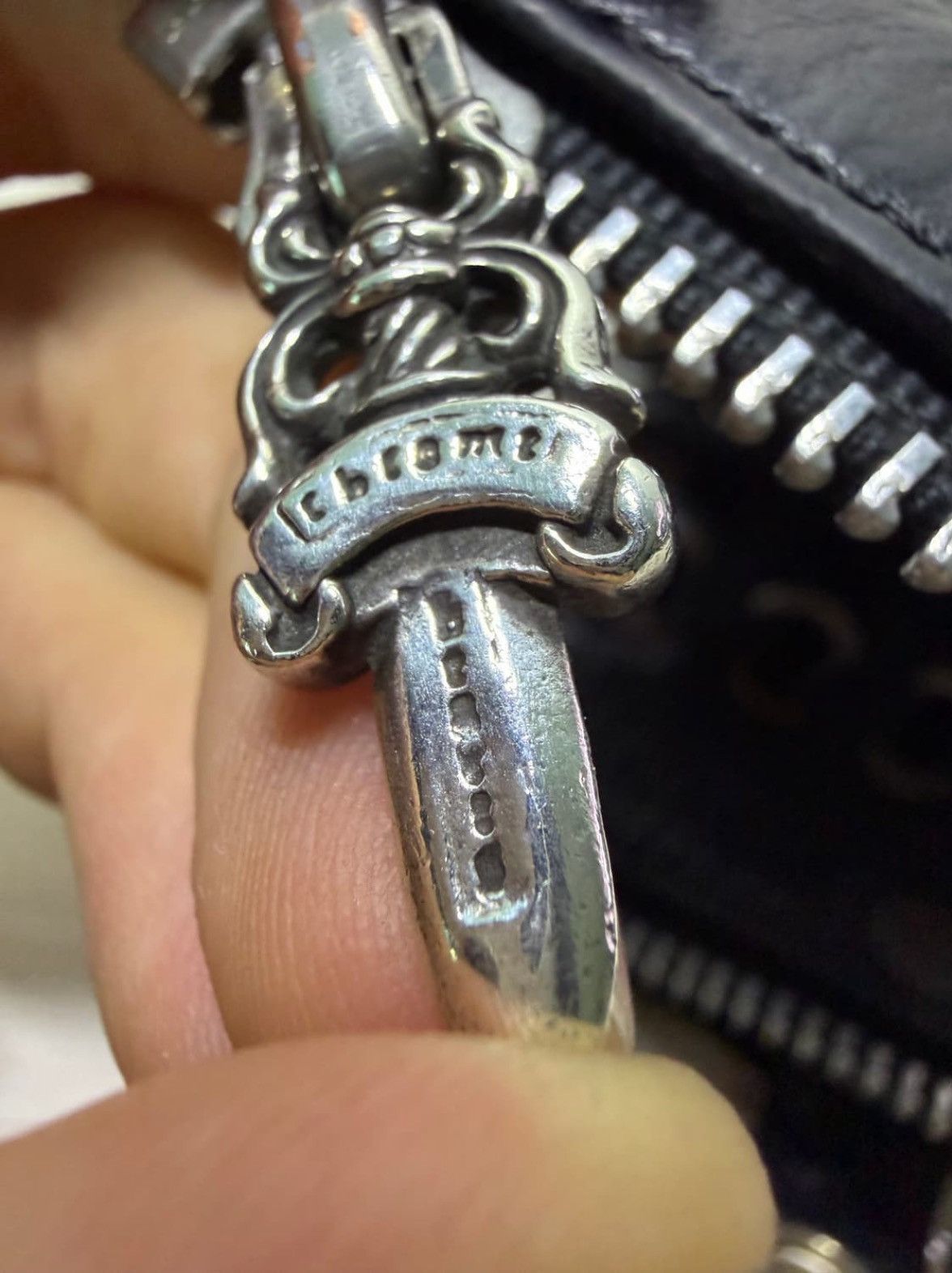 Chrome Hearts *rare*CH CROSS RYDER LEATHER BRACELET Size ONE SIZE - 9 Thumbnail