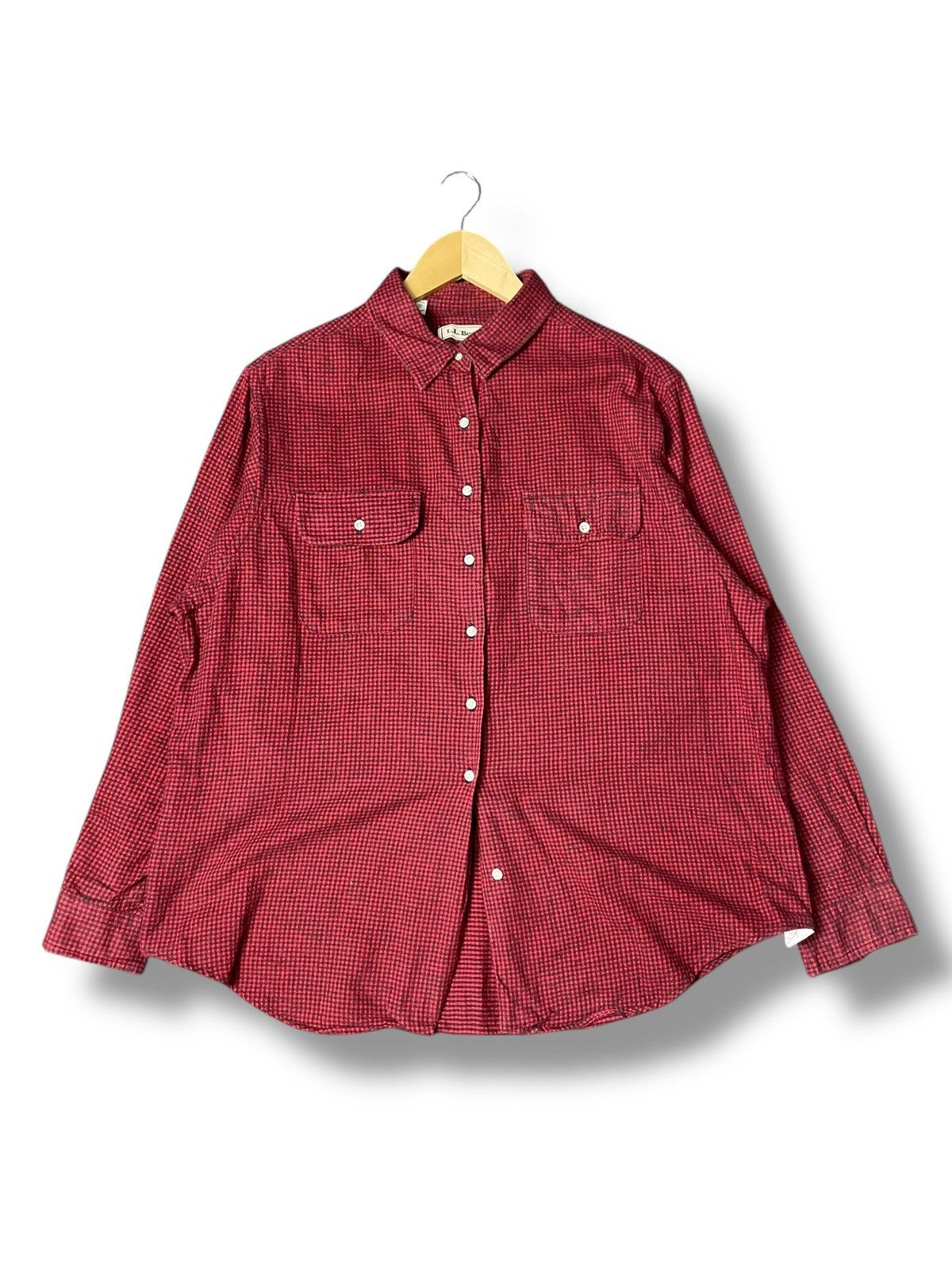 Japanese Brand × L.L. Bean × Vintage L.L Bean Brand Checked Button Up Shirt (69) Size L / US 10 / IT 46 - 1 Thumbnail
