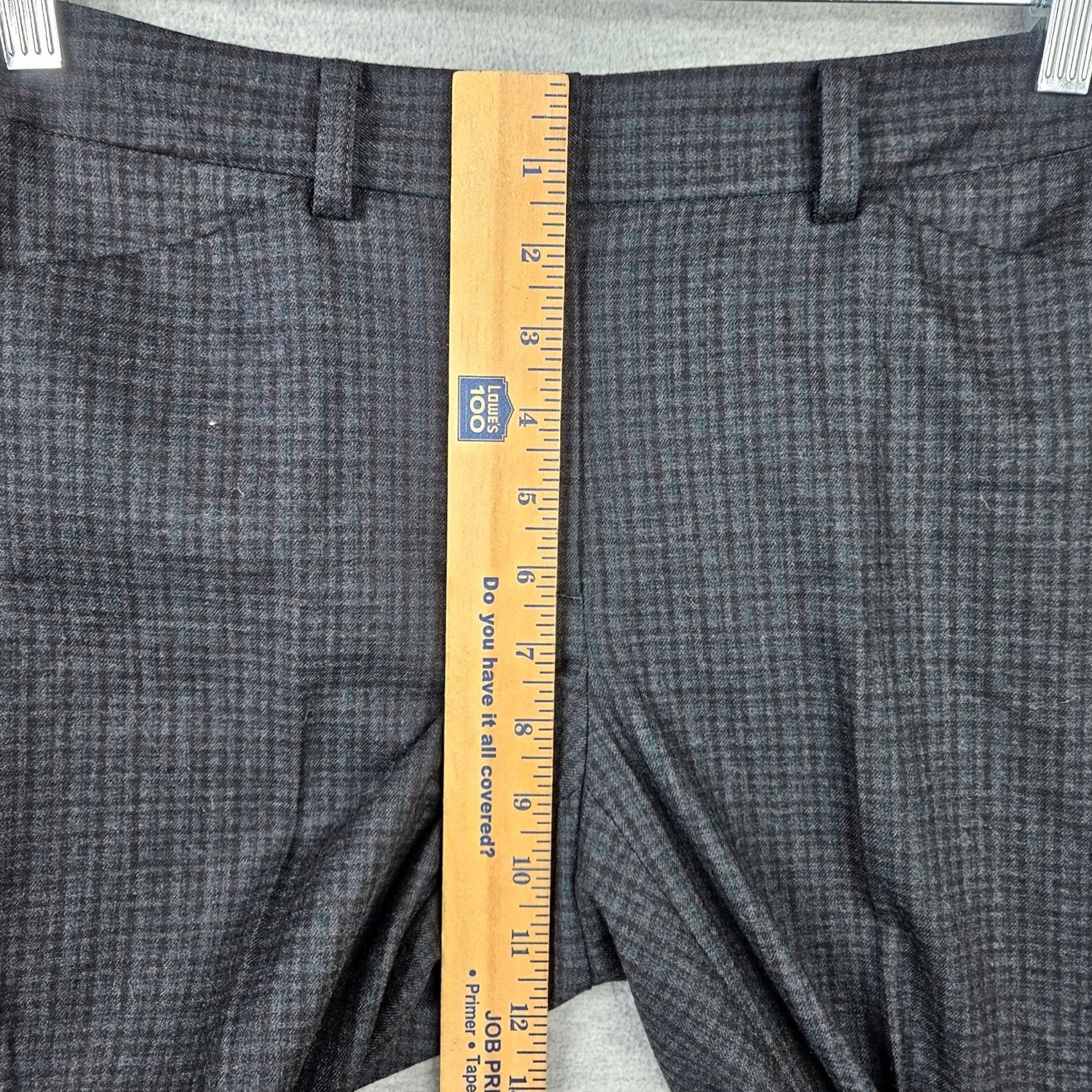 Theory Theory Luxe Women's Ankle Pants Regular Size 36 Black Gray Check Wool Blend Dry Clean Only Vintage: No Size 25" / US 0 / IT 36 - 4 Thumbnail