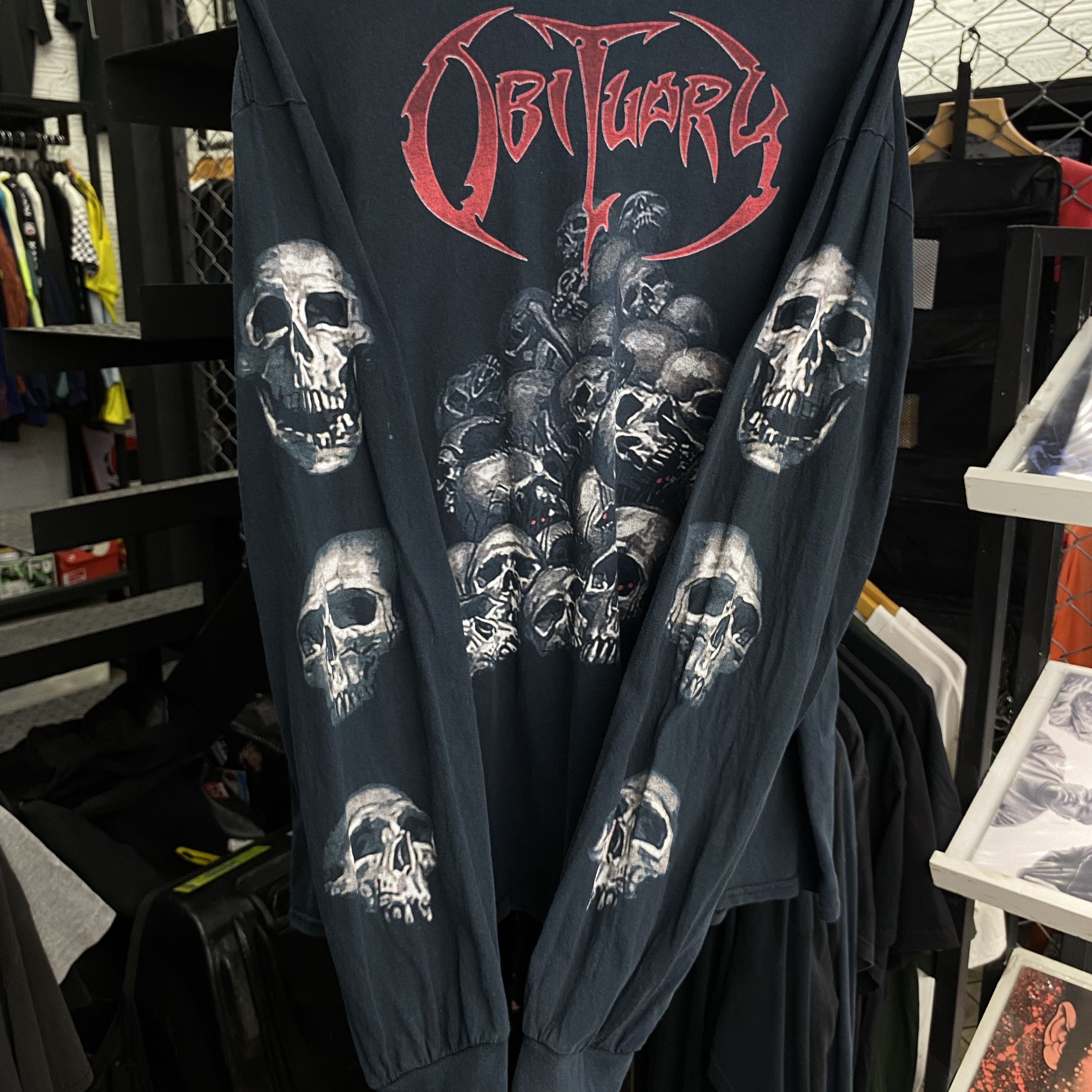 Band Tees OBITUARY Chopped in Half Long Sleeves Size US XL / EU 56 / 4 - 4 Thumbnail