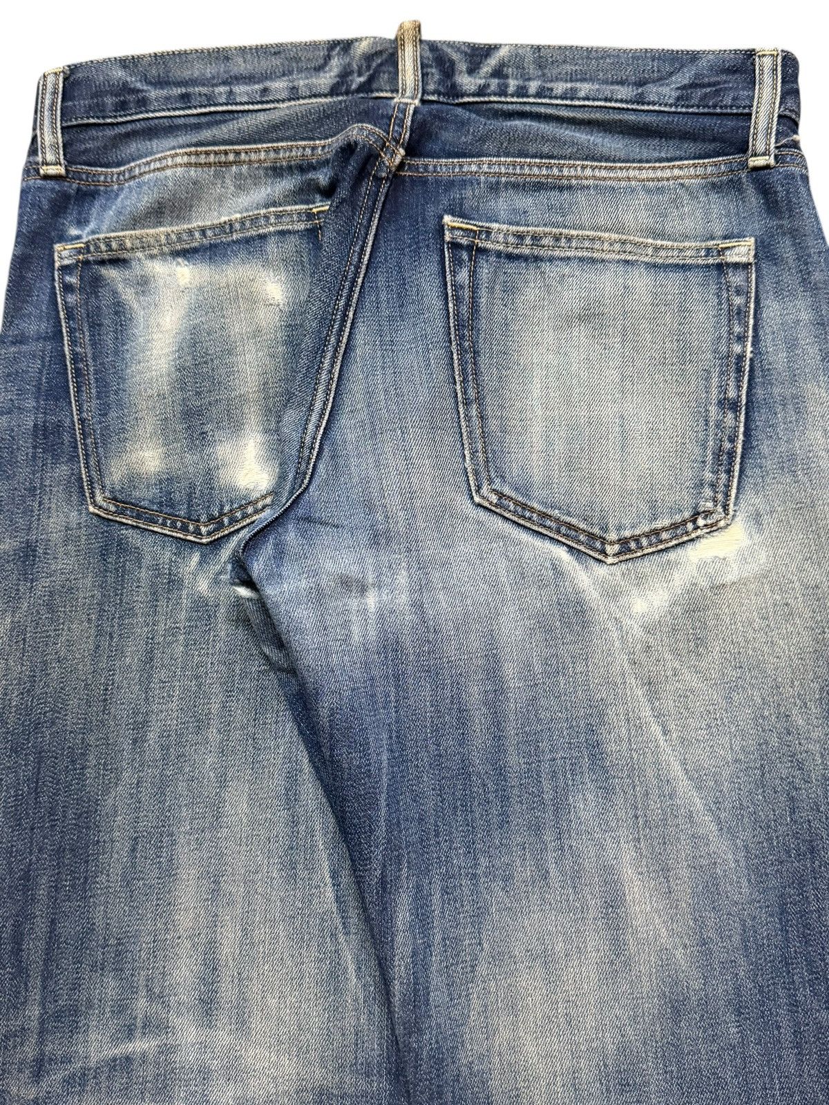 Uniqlo Vintage Japan Uniqlo Mud Wash Clawmark Whisker Straight Leg Size US 32 / EU 48 - 6 Thumbnail