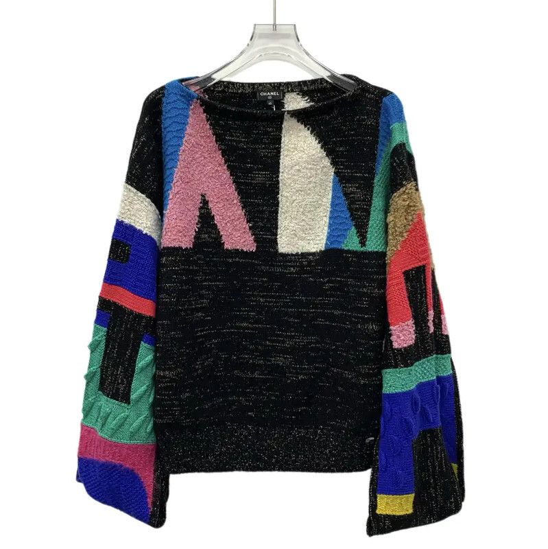 Chanel Chanel Color-Block Pullover Sweater for Women 0089 Size M / US 6-8 / IT 42-44 - 1 Thumbnail
