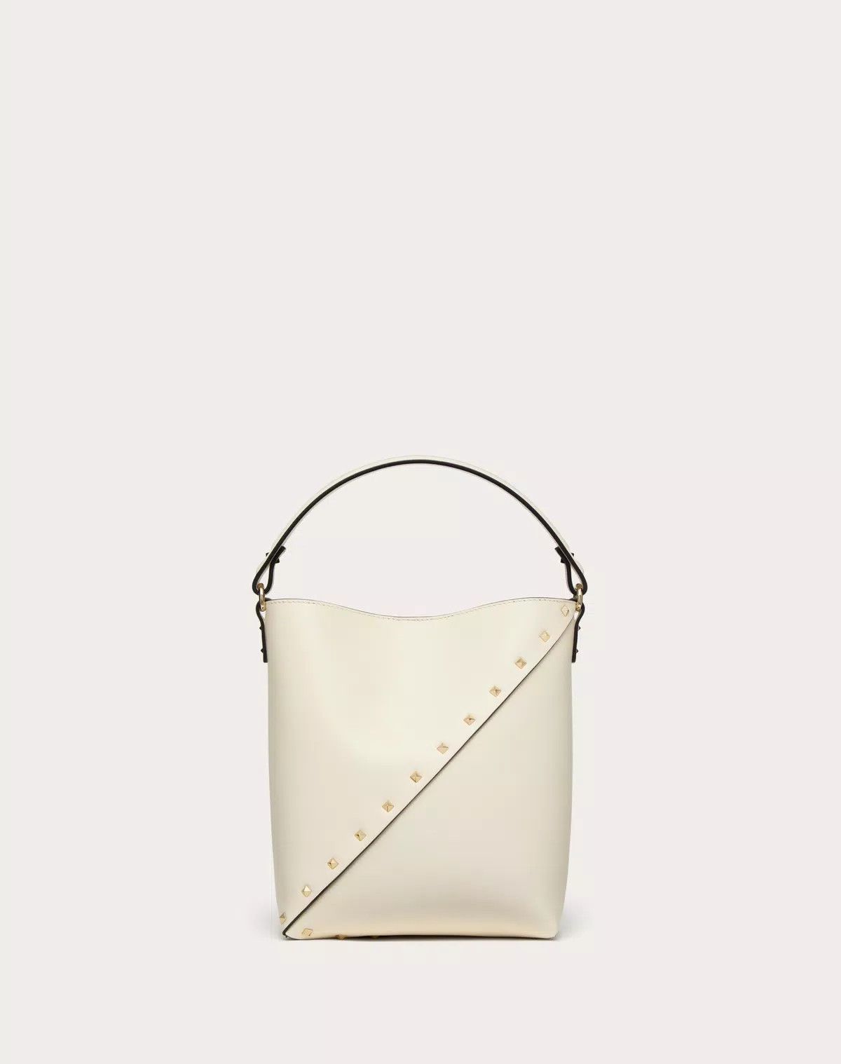 Valentino oc11z0725 Size:OS/ Wispy Calfskin Bucket Bag in White Size ONE SIZE - 3 Thumbnail