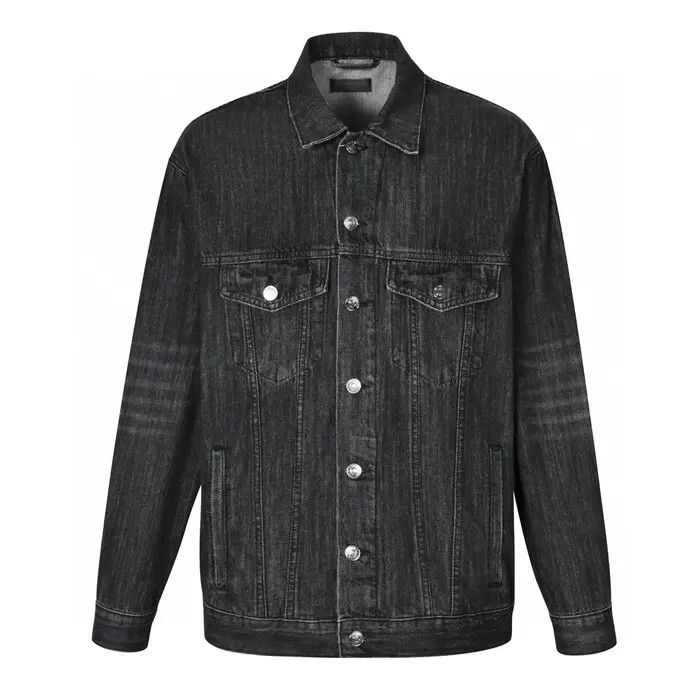 Balenciaga o1srvl11e0526 BB Motel Oversized Jacket in Black Size L / US 10 / IT 46 - 1 Thumbnail