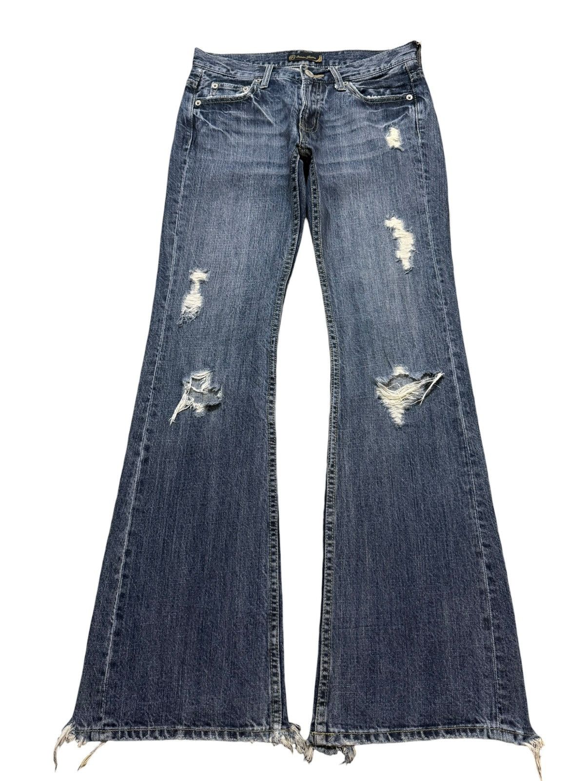 If Six Was Nine Vintage 90s Japanese Brand Faded Distressed Wide Leg Flared Size US 28 / EU 44 - 1 Thumbnail