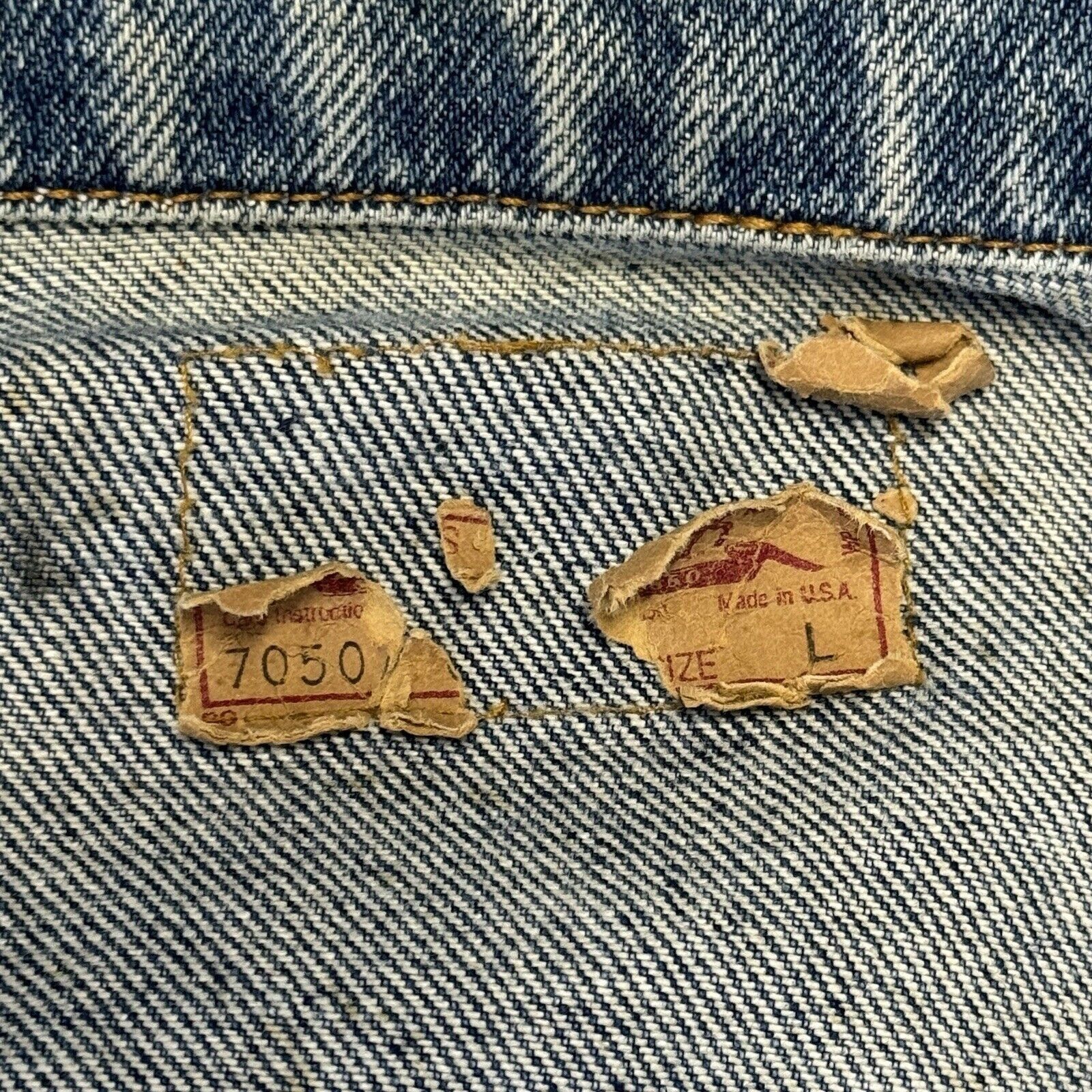 Levi's × Vintage Vintage Levis Trucker Denim Jacket Mens Large L Harley David Size US L / EU 52-54 / 3 - 6 Thumbnail