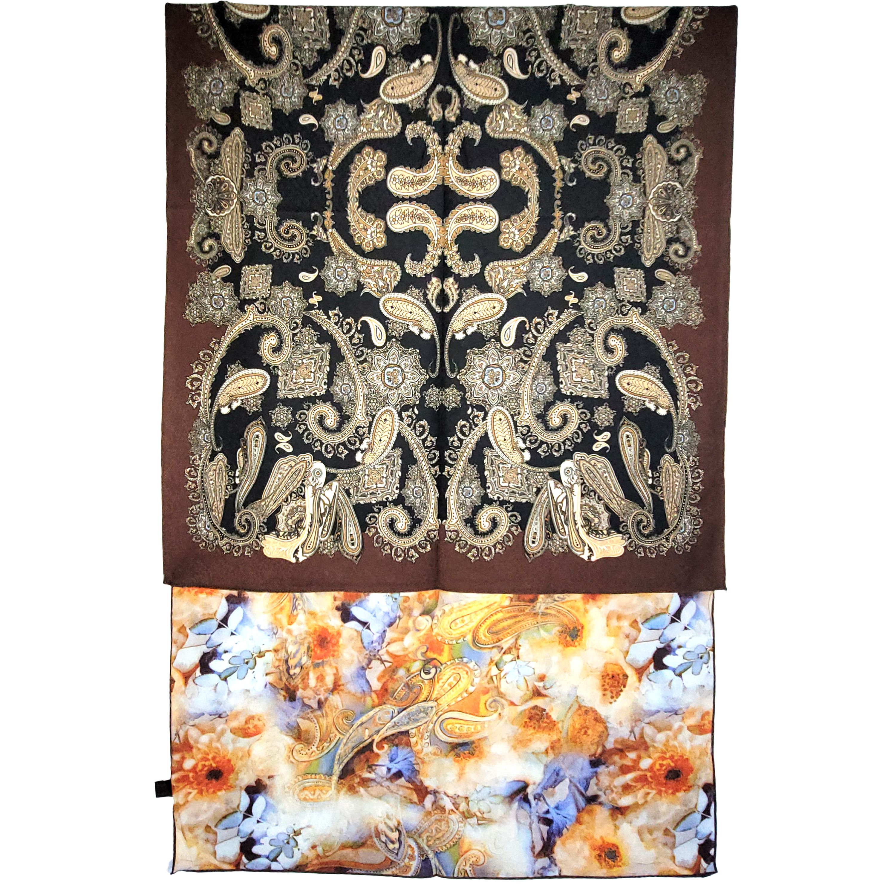 Other NWT Double-Sided Silk Scarf 27"x70" Long Rectangle Wrap 3329 Size ONE SIZE - 3 Thumbnail