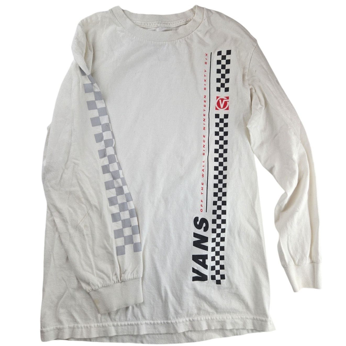 Vans Vans | White, Long Sleeve, Checkered Shirt | Size Small Size US S / EU 44-46 / 1 - 1 Thumbnail