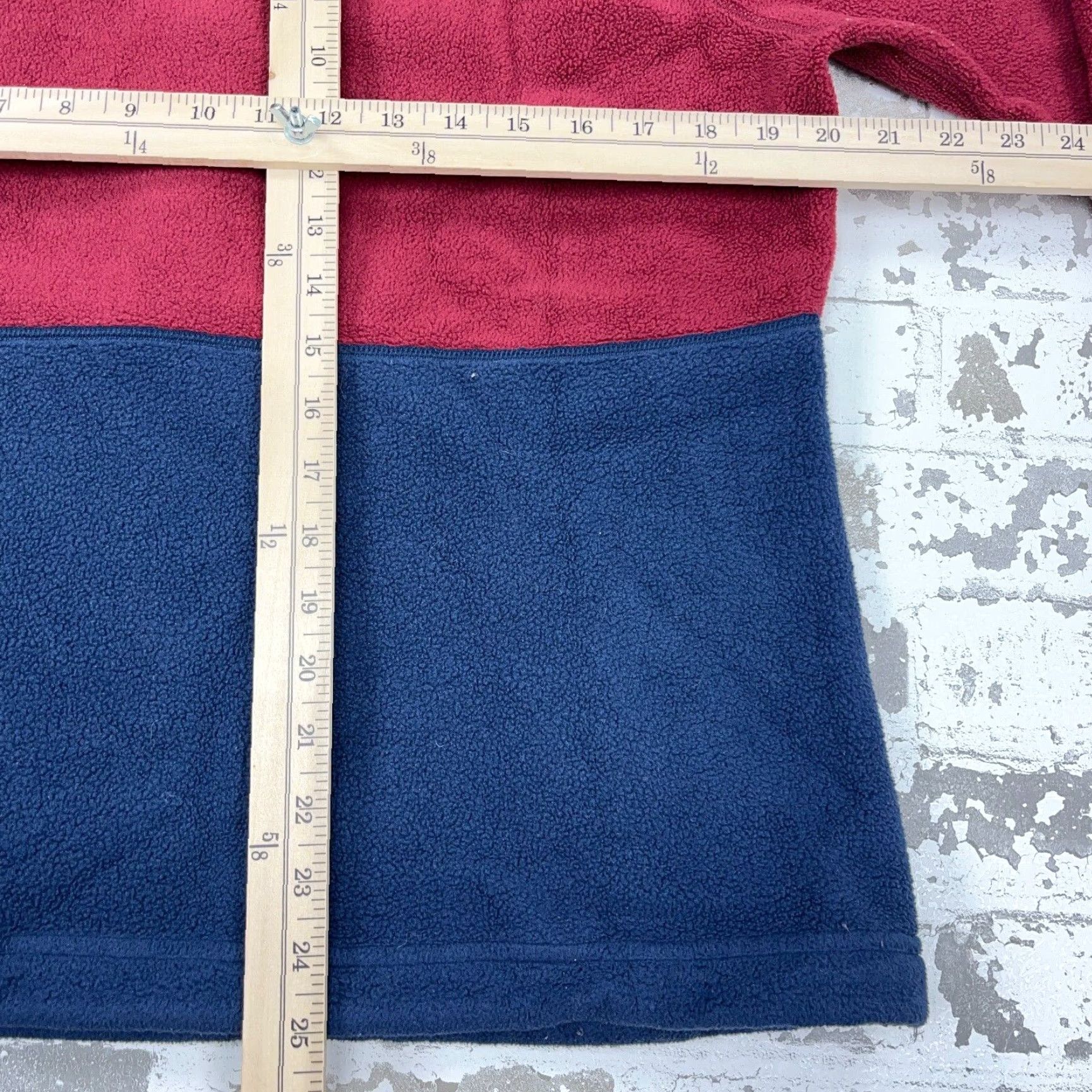 Vintage VINTAGE LL Bean Sweater Women Large Marron Blue Fleece Pullover Half Zip Jacket Regular Size L / US 10 / IT 46 - 6 Thumbnail