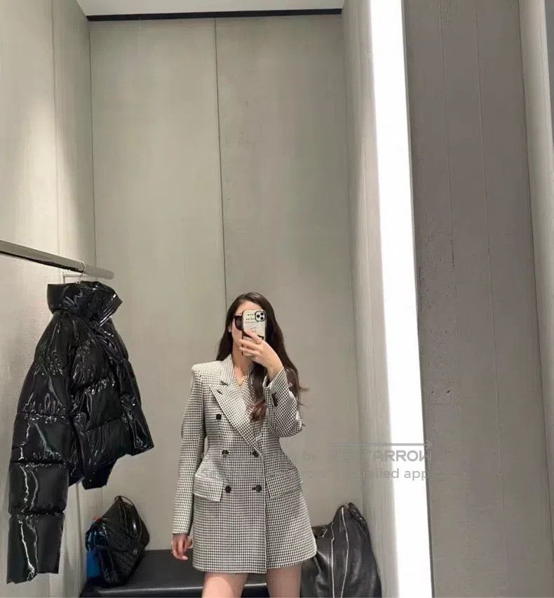 Balenciaga Balenciaga Houndstooth Blazer Size XS / US 0-2 / IT 36-38 - 9 Thumbnail