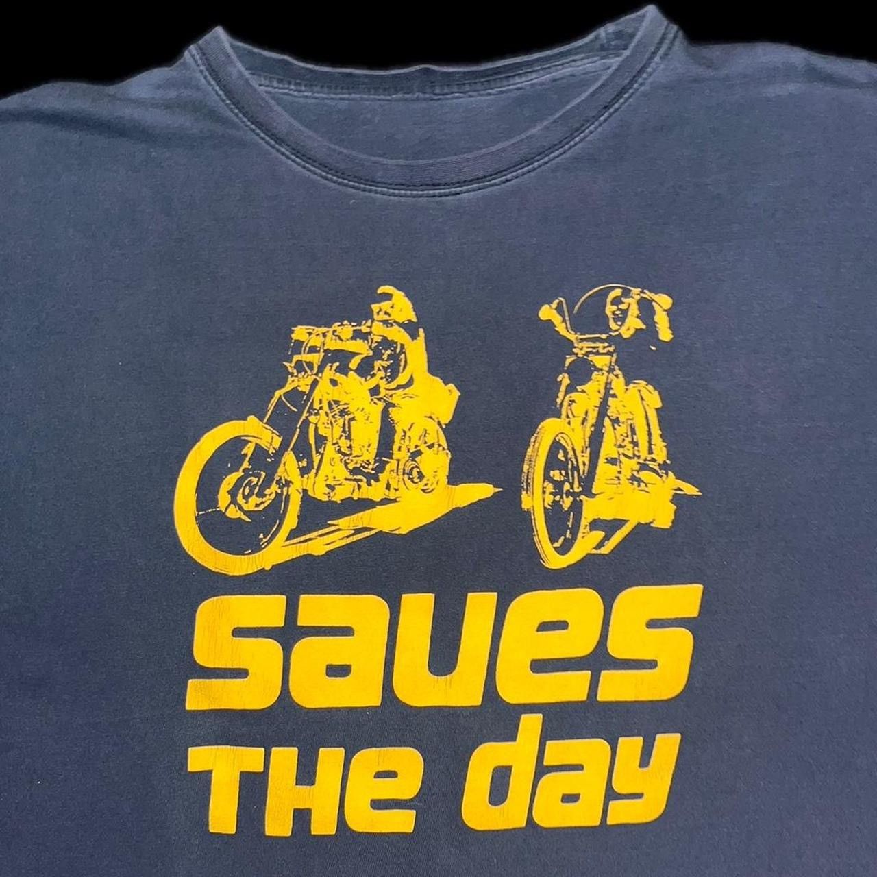 Vintage Vintage 90s Saves The Day Easyrider Motorcyle Pop Punk Tee Size US XL / EU 56 / 4 - 3 Thumbnail