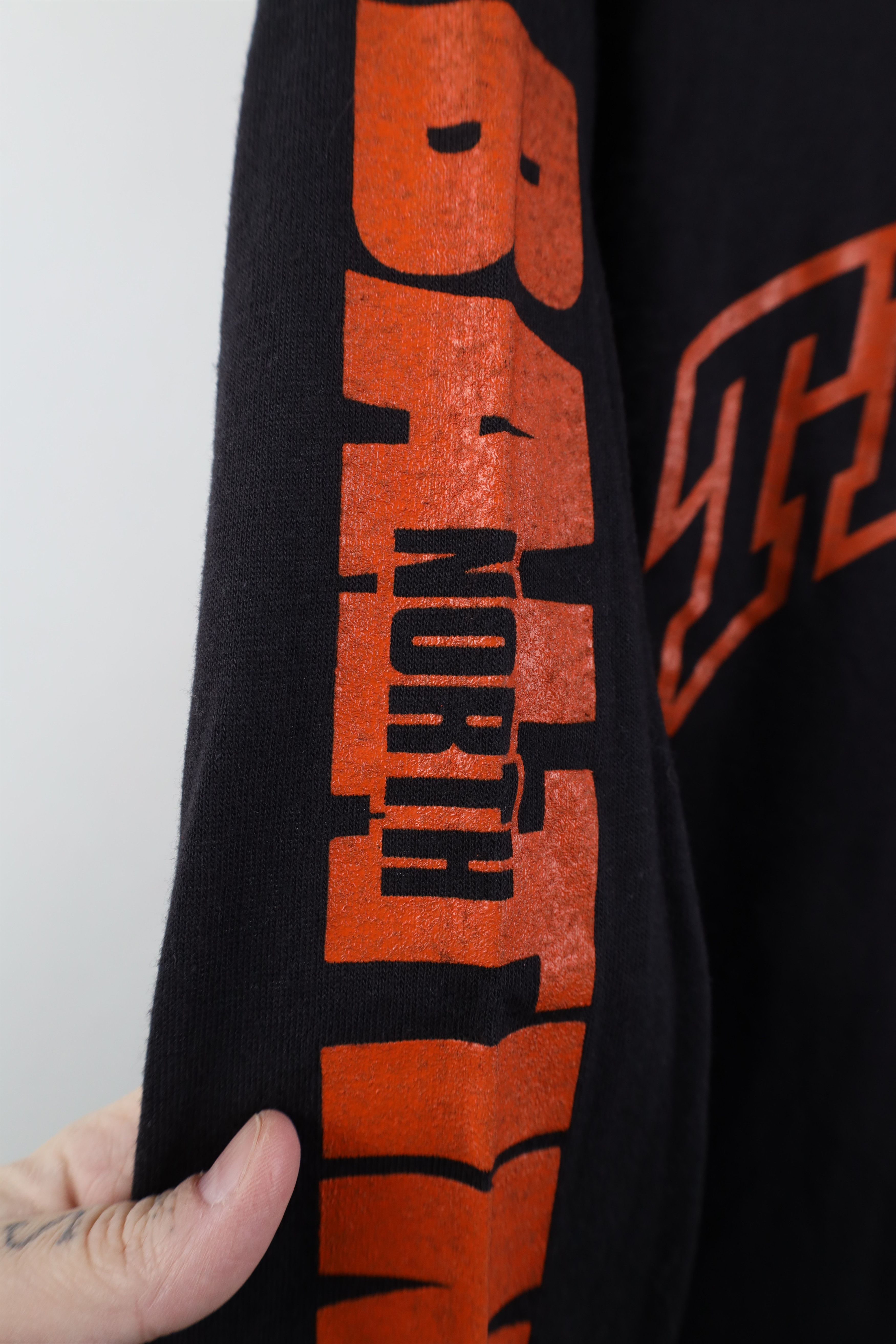 Vintage Vintage 70s 80s Baltimore Tigers Hoodie T-Shirt Black USA Size US L / EU 52-54 / 3 - 6 Thumbnail
