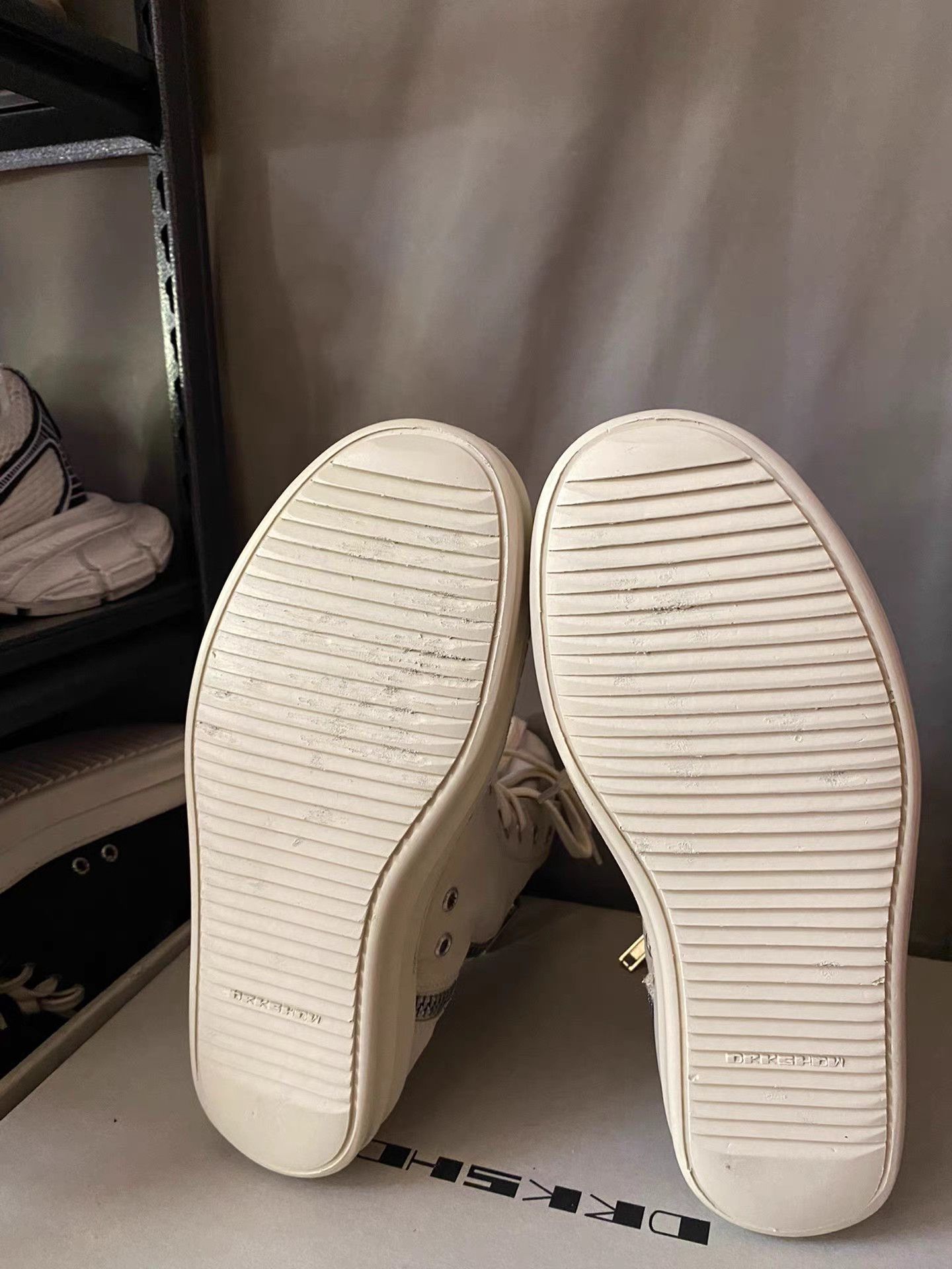 Rick Owens Rick Owens White Converse Style Sneakers Size US 8 / EU 41 - 4 Thumbnail