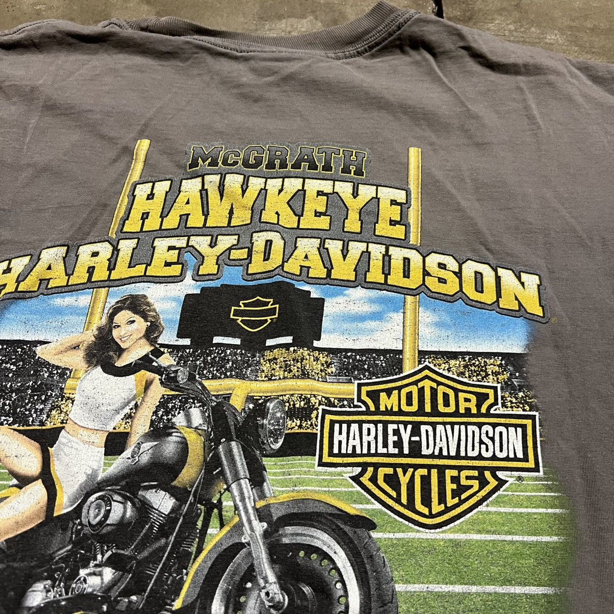 Harley Davidson Vintage Harley Davidson Motorcycle Biker T shirt Hawkeye Size US XXL / EU 58 / 5 - 5 Thumbnail