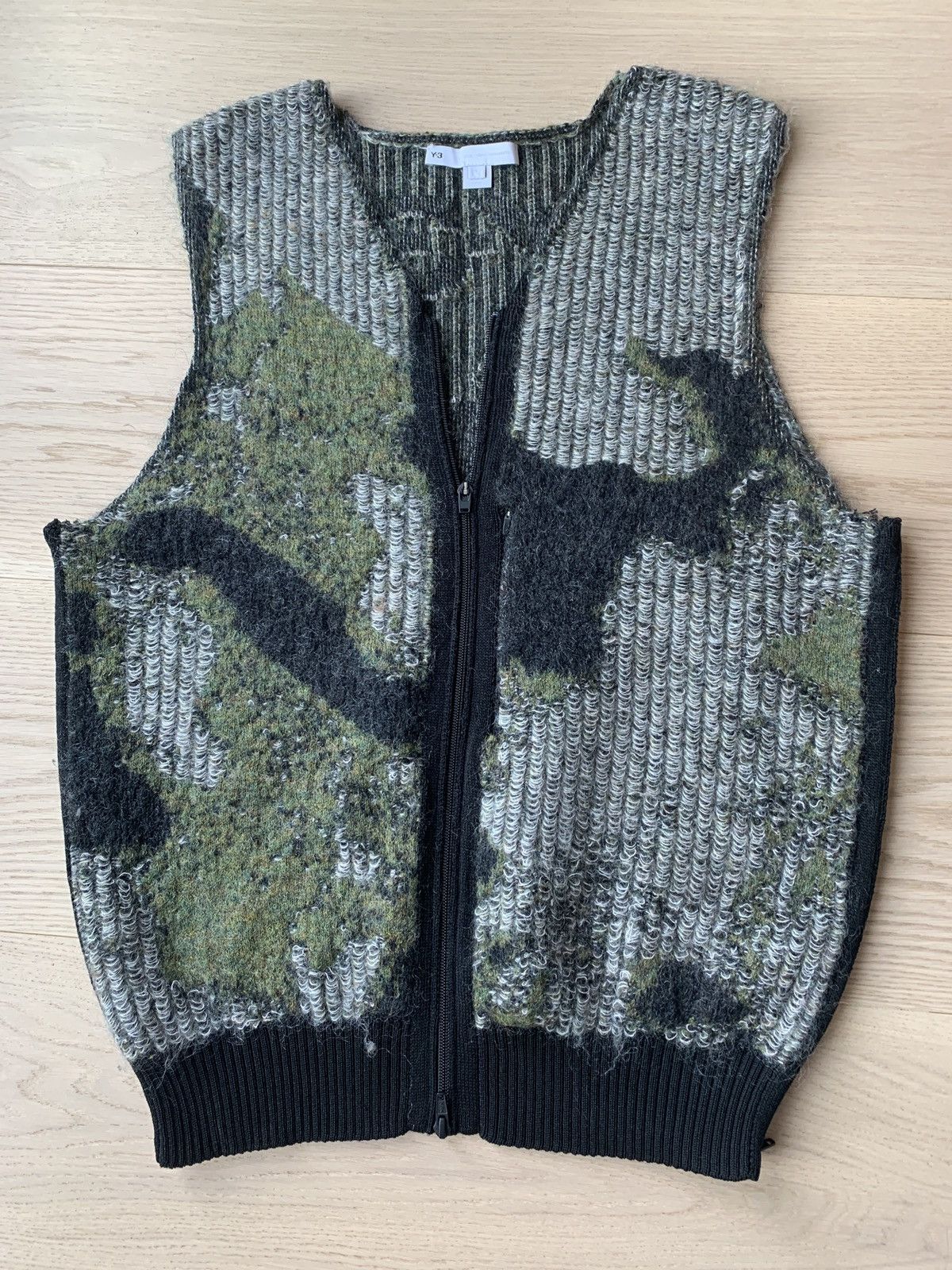 Y-3 Camo Knit Vest