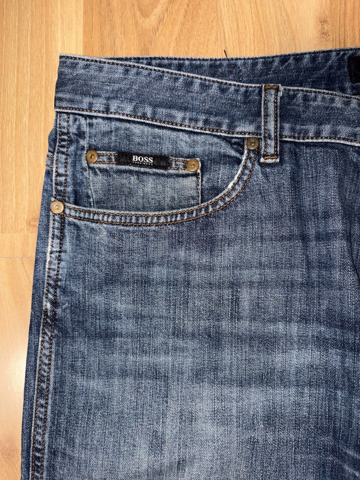 Hugo Boss BOSS Hugo Boss Slim Fit Stretch Jeans 38x34 Made in Egypt Size US 38 / EU 54 - 4 Thumbnail