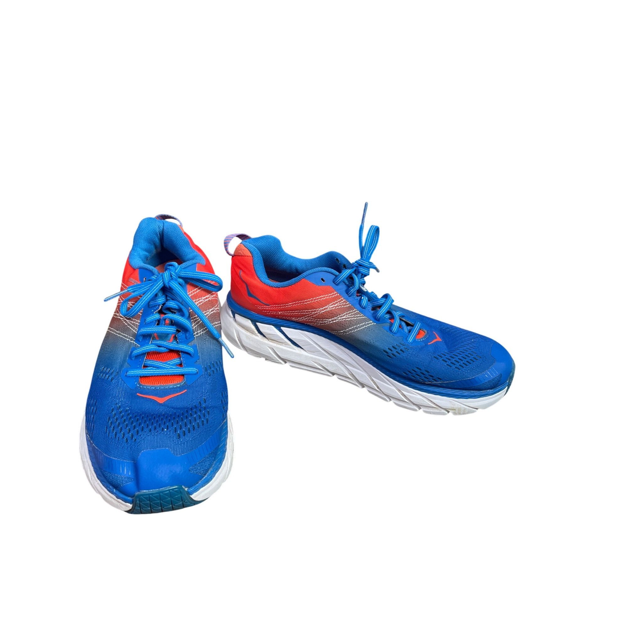 Hoka Hoka Clifton 6 Mens Blue Orange Mens Running Sneakers Size 9 Size US 9.5 / EU 42-43 - 1 Thumbnail