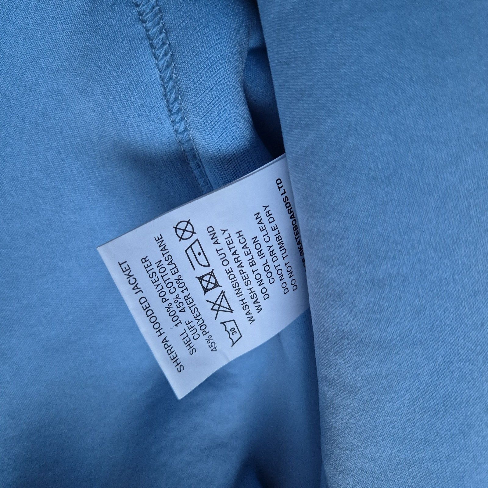 Palace Palace Sherpa Hooded Jacket Light Blue Medium Brand New FW22 Size US M / EU 48-50 / 2 - 9 Thumbnail