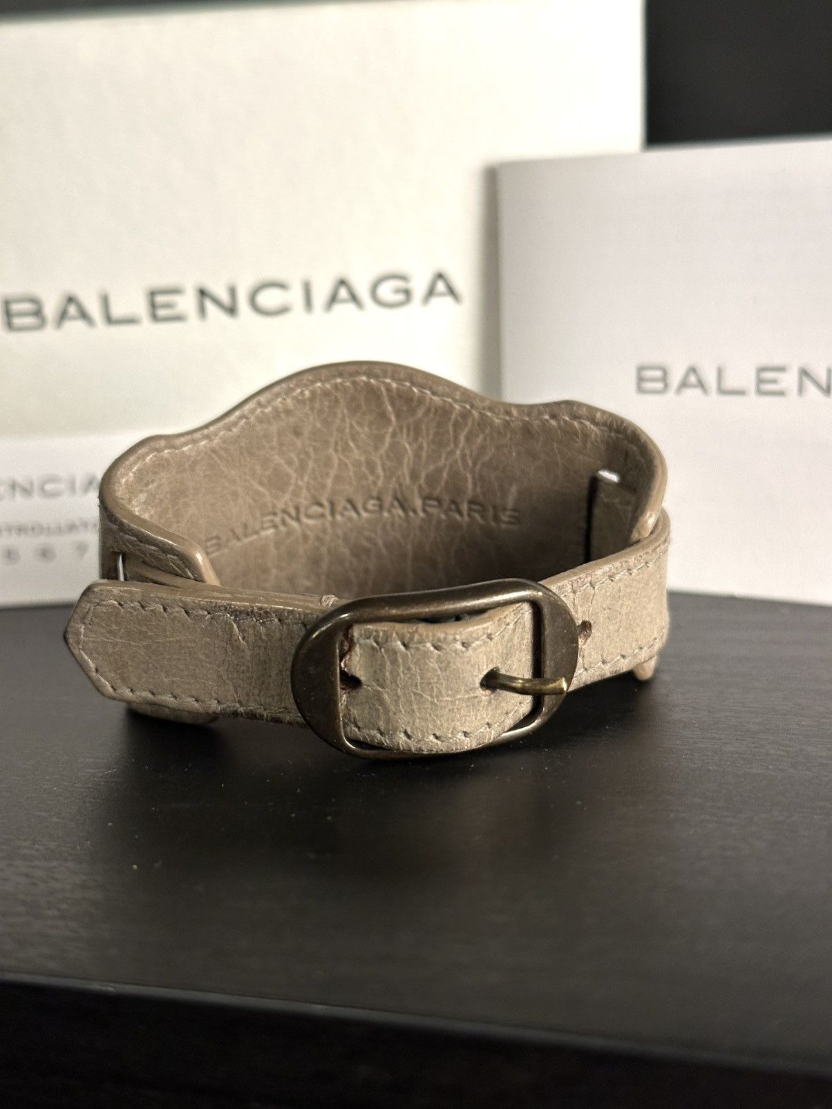 Balenciaga Balenciaga leather cuff Size ONE SIZE - 5 Thumbnail