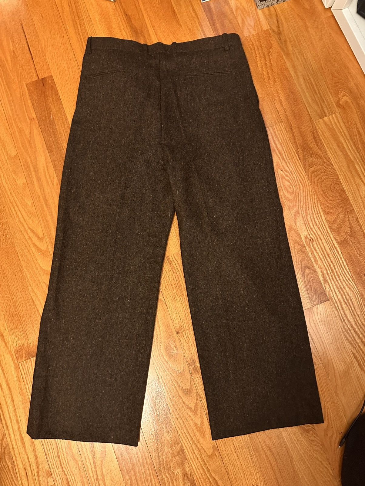 Olive Olive Wide-Cut Trousers Size US 36 / EU 52 - 3 Thumbnail