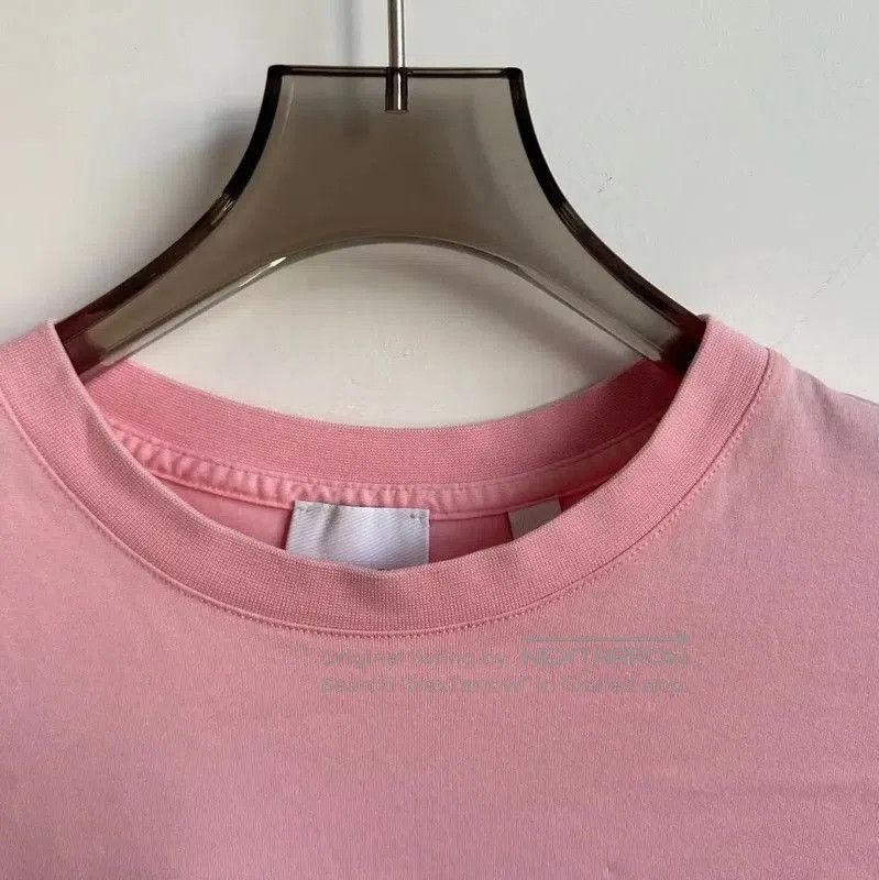 Burberry Burberry Pink Cotton Logo T-Shirt for Women. Size S / US 4 / IT 40 - 3 Thumbnail