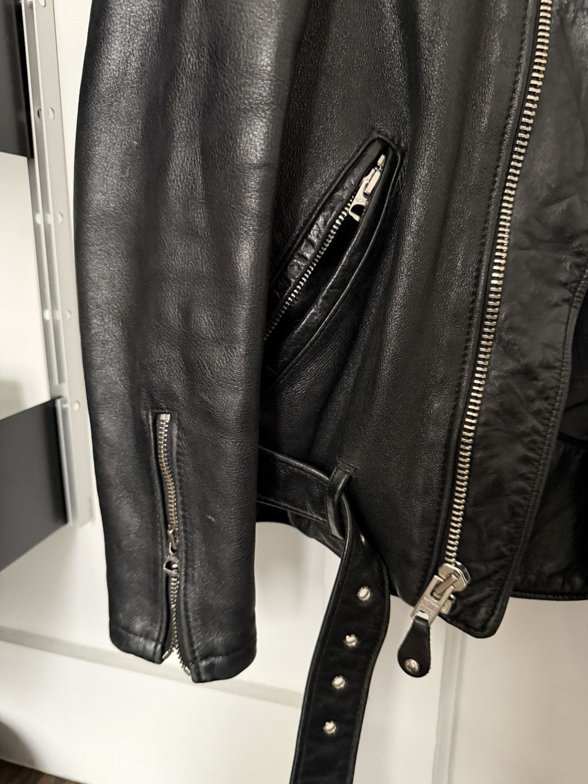 Schott Schott Black Leather Motorcycle/Biker Jacket XS Size XS / US 0-2 / IT 36-38 - 5 Thumbnail