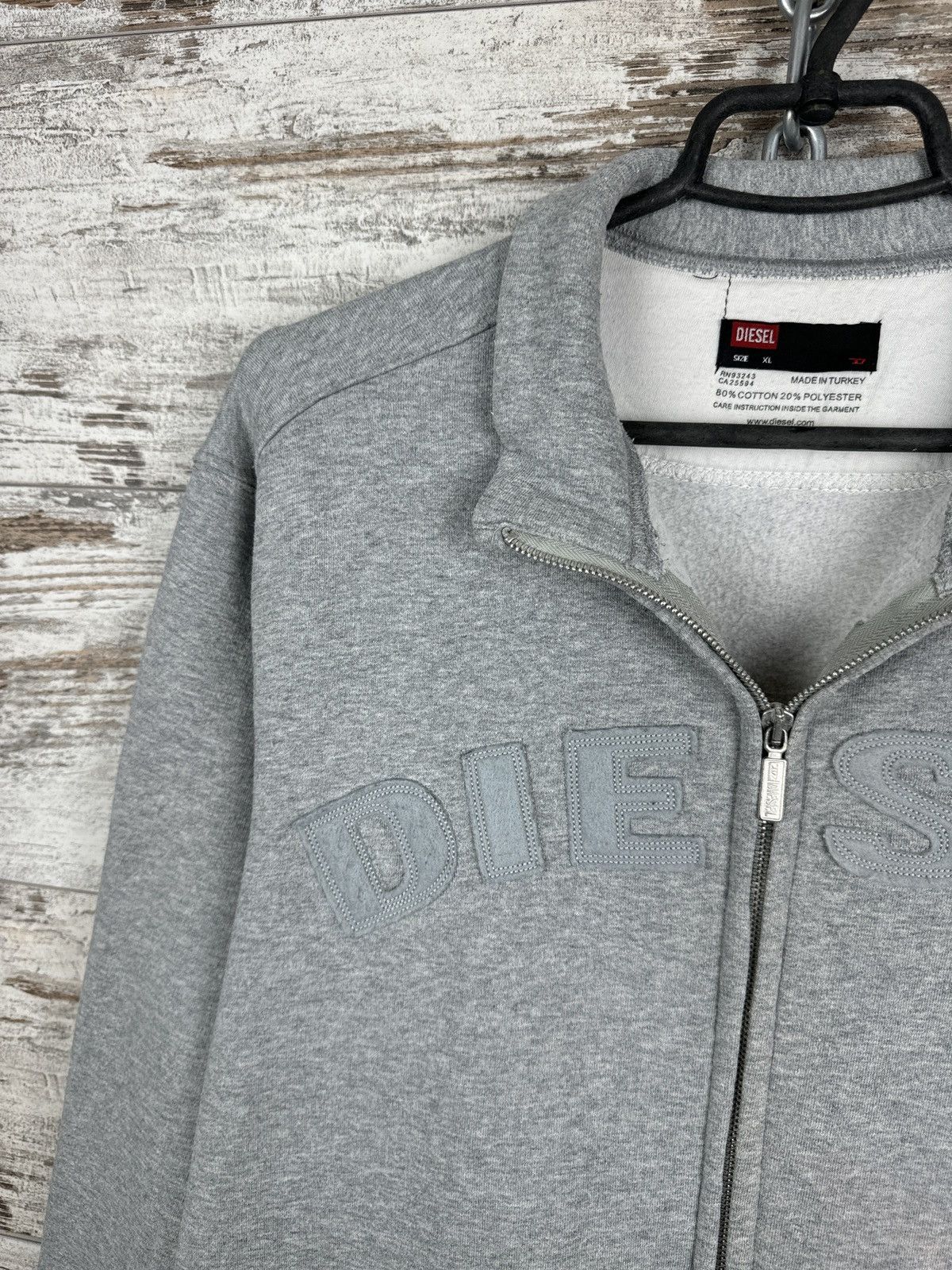 Diesel × Vintage Mens Vintage Diesel Zip Sweatshirt y2k rare streetwear Size US S / EU 44-46 / 1 - 6 Thumbnail