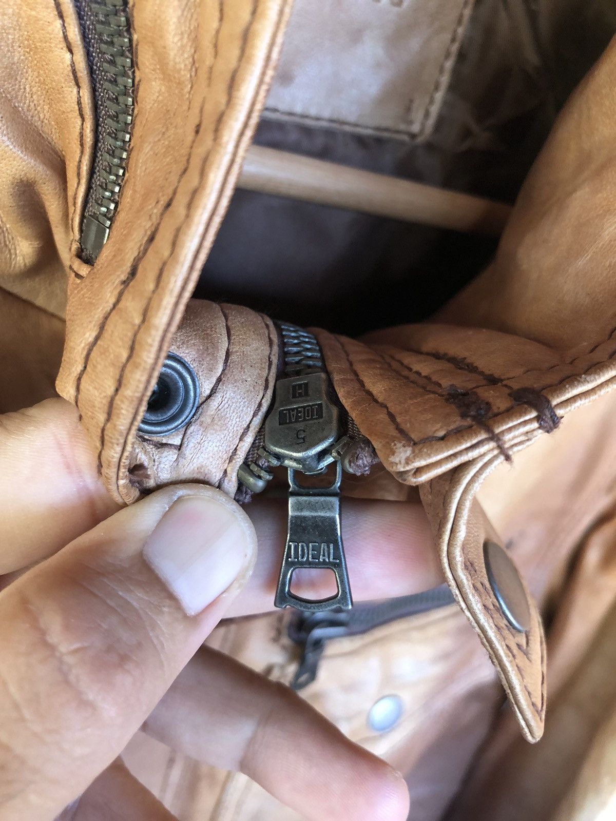 If Six Was Nine × Japanese Brand Vintage S.Train Leather Ride Jacket Size US S / EU 44-46 / 1 - 5 Thumbnail