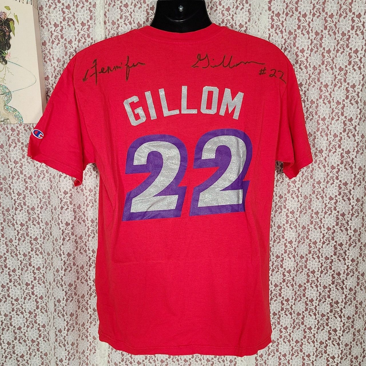 Champion WNBA Mercury 22 signed Jennifer Gillom t-shirt size large Size L / US 10 / IT 46 - 3 Thumbnail